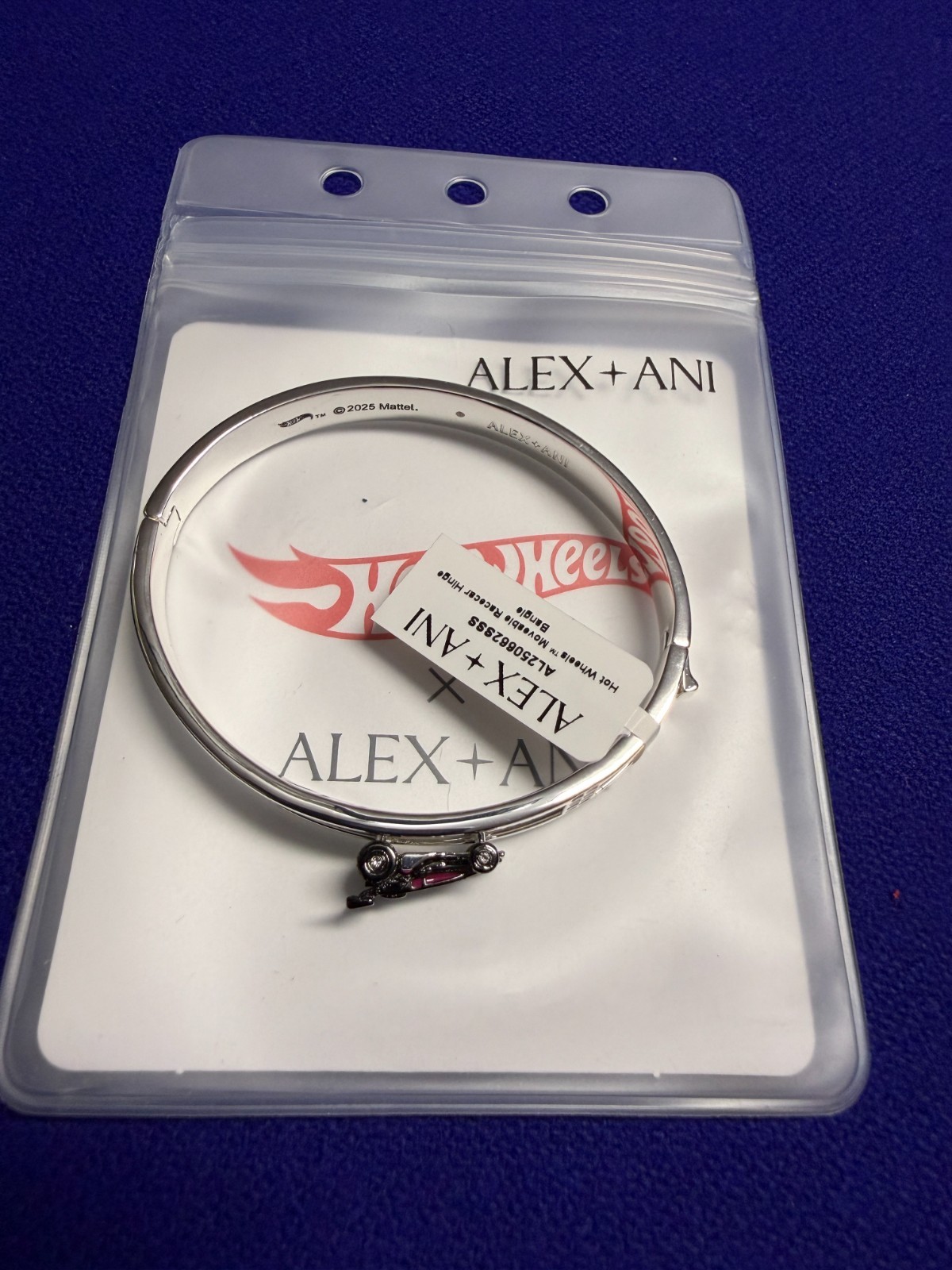 Alex and Ani Hot Wheels Moveable Racecar Hinge Bracelet NEW
