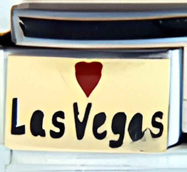 Love Las Vegas Enamel 9mm Italian Charm Bracelet Link Casino Travel Vacation Art