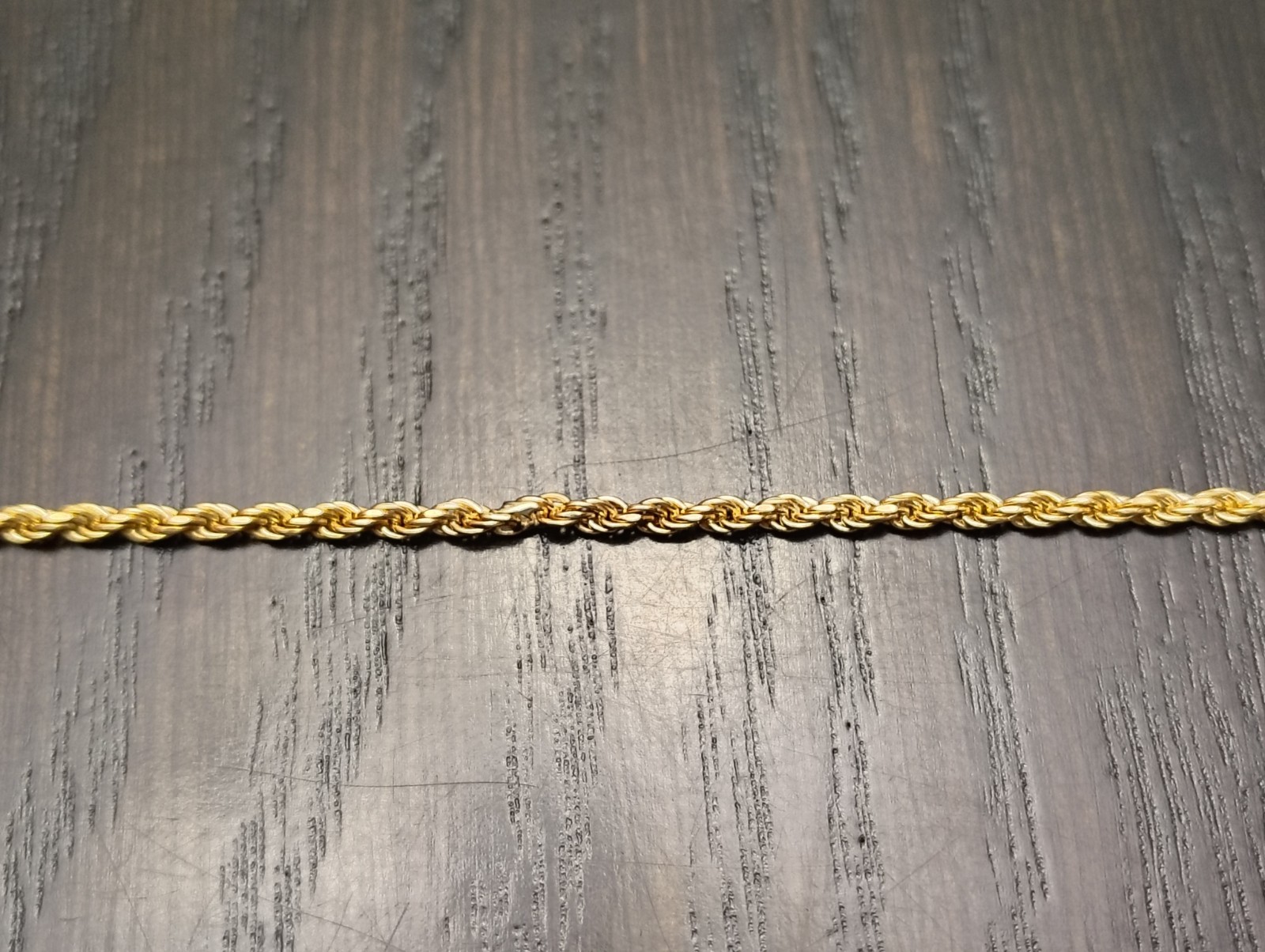 2MM 19 3/4″ 8 GRAMS OF 18K GOLD ROPE CHAIN REPAIRED