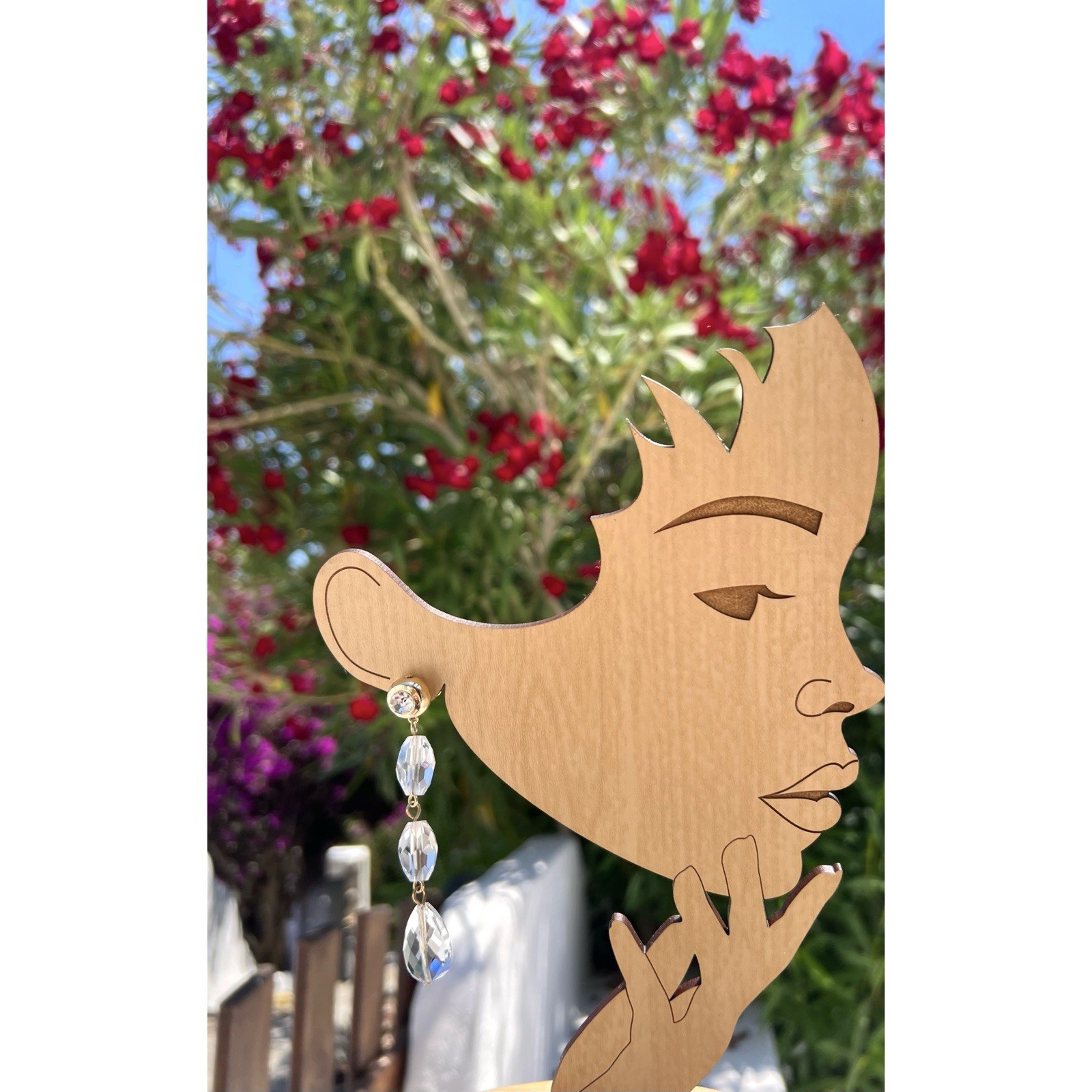 Anthropologie Mult Crystal Drop Earrings Dangly