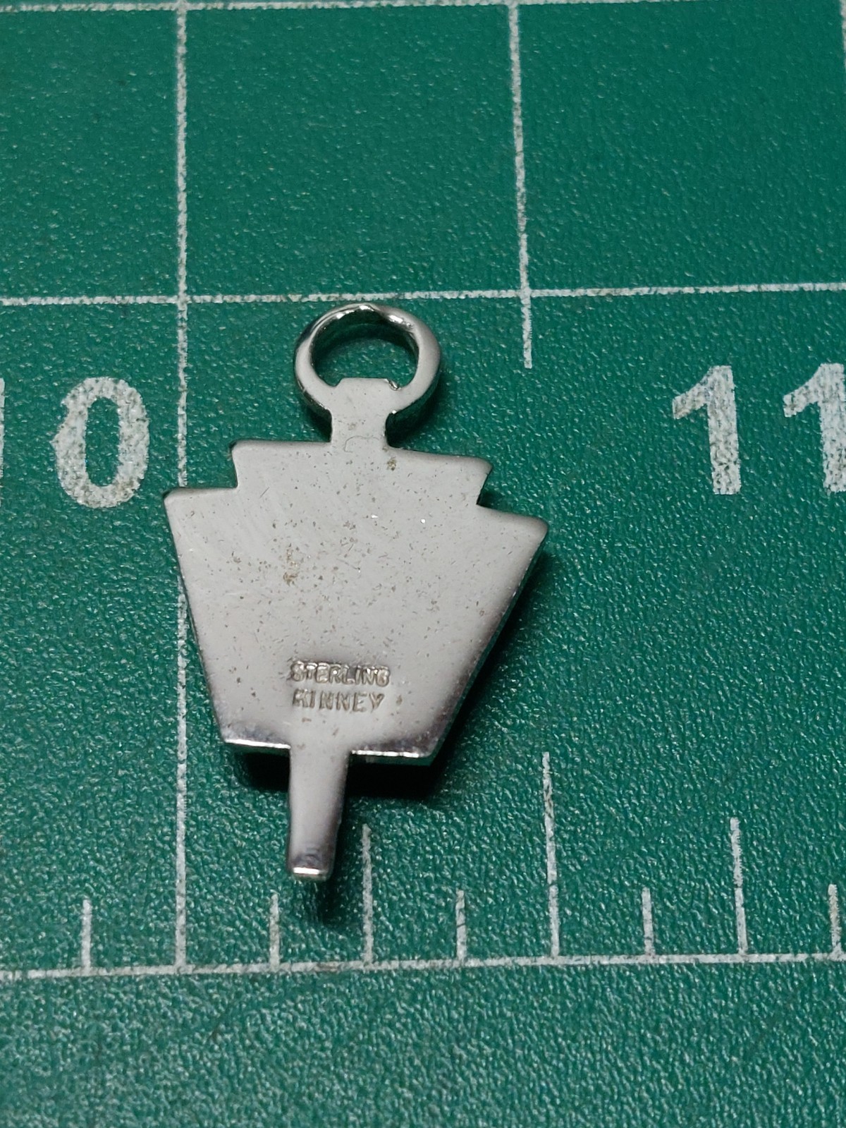 Kinney Sterling Silver Charm Mini Key US Navy Naval