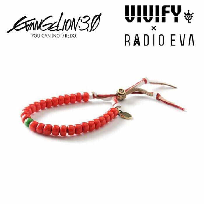 EVANGELION [VIVIFY x RADIO EVA] W Cord Beads Bracelet (Shikinami Asuka Langley)
