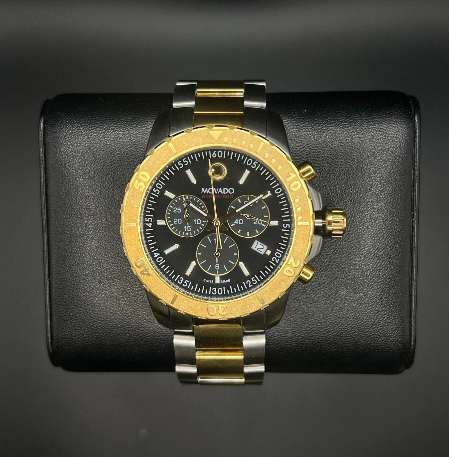 🔥 Movado 800 Series – Swiss Quartz – Black Dial – Sport Luxury – Excellent New