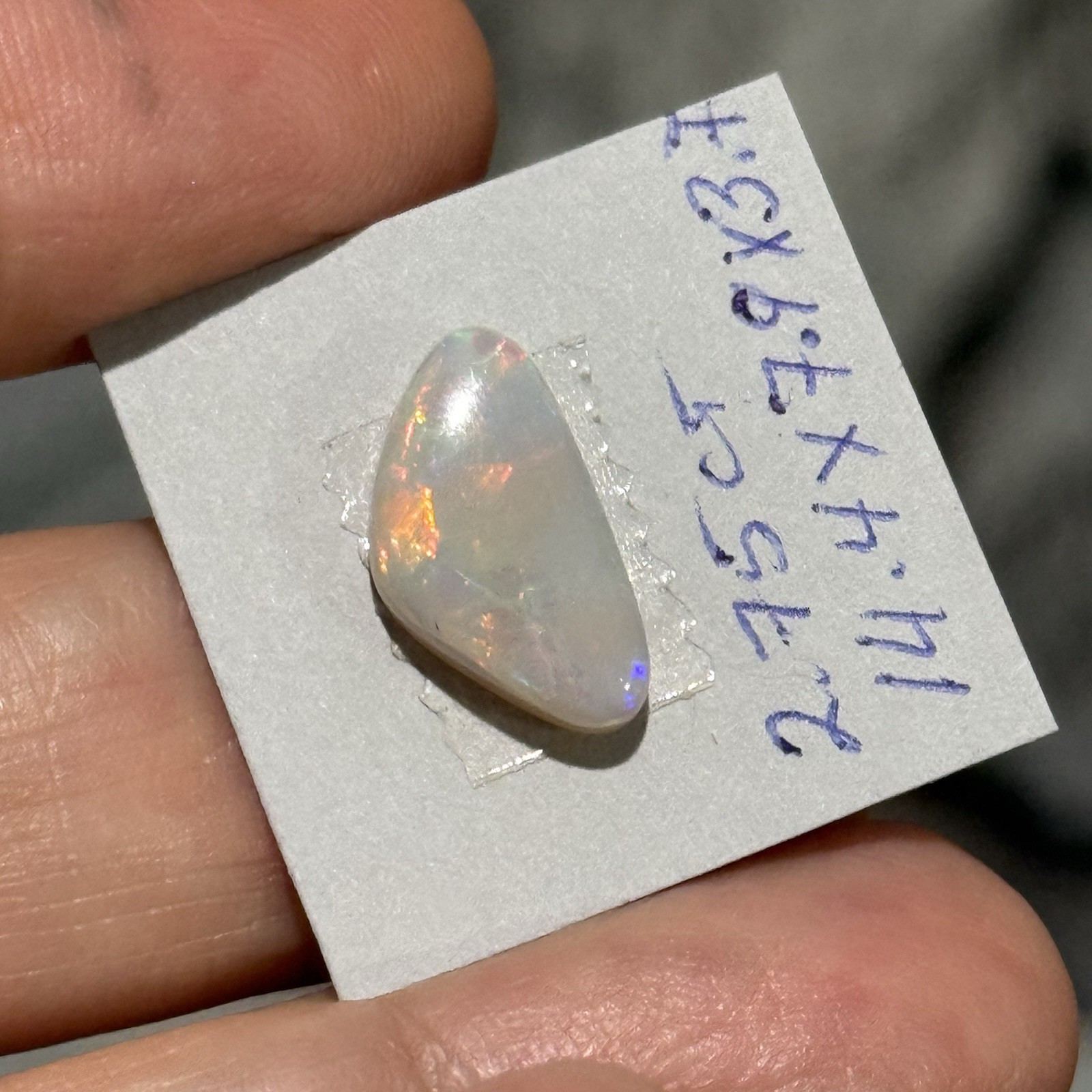 2.75ct 14.4×7.9×3.7mm Lightning Ridge Australian Crystal Opal Cabochon Gem