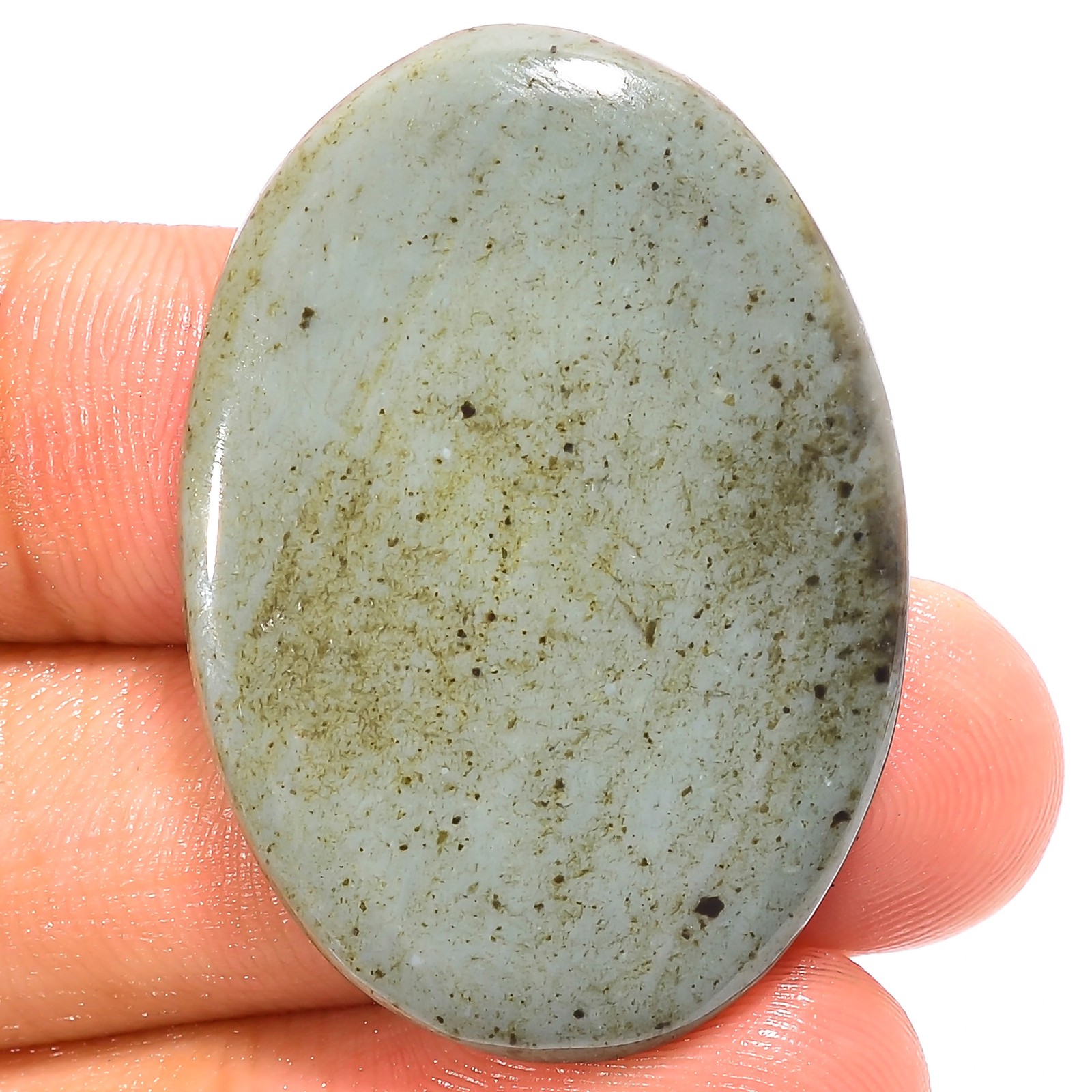 Natural Polychrome Jasper Oval Shape Cabochon Gemstone 34 Ct. 37X25X4 mm A-12842