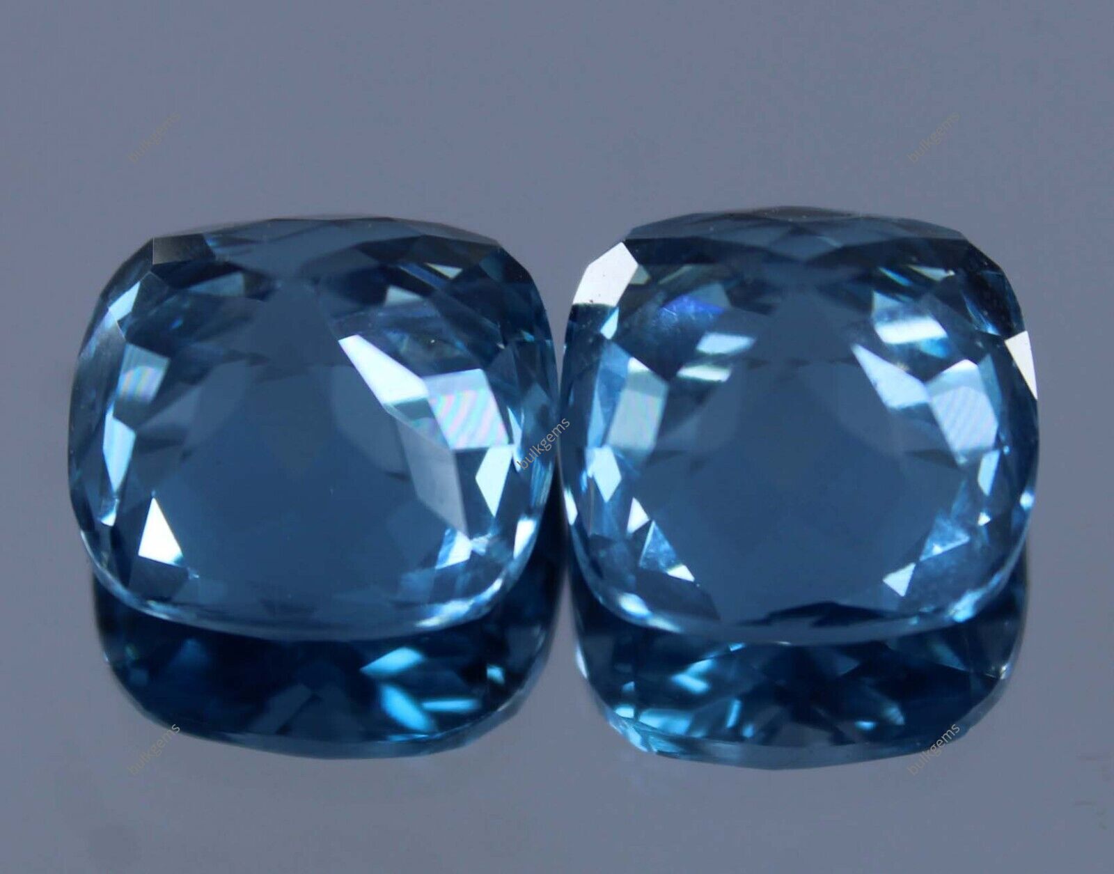 Certified Natural Santa Maria Blue Aquamarine Loose Gemstone 15 Ct Cushion Cut