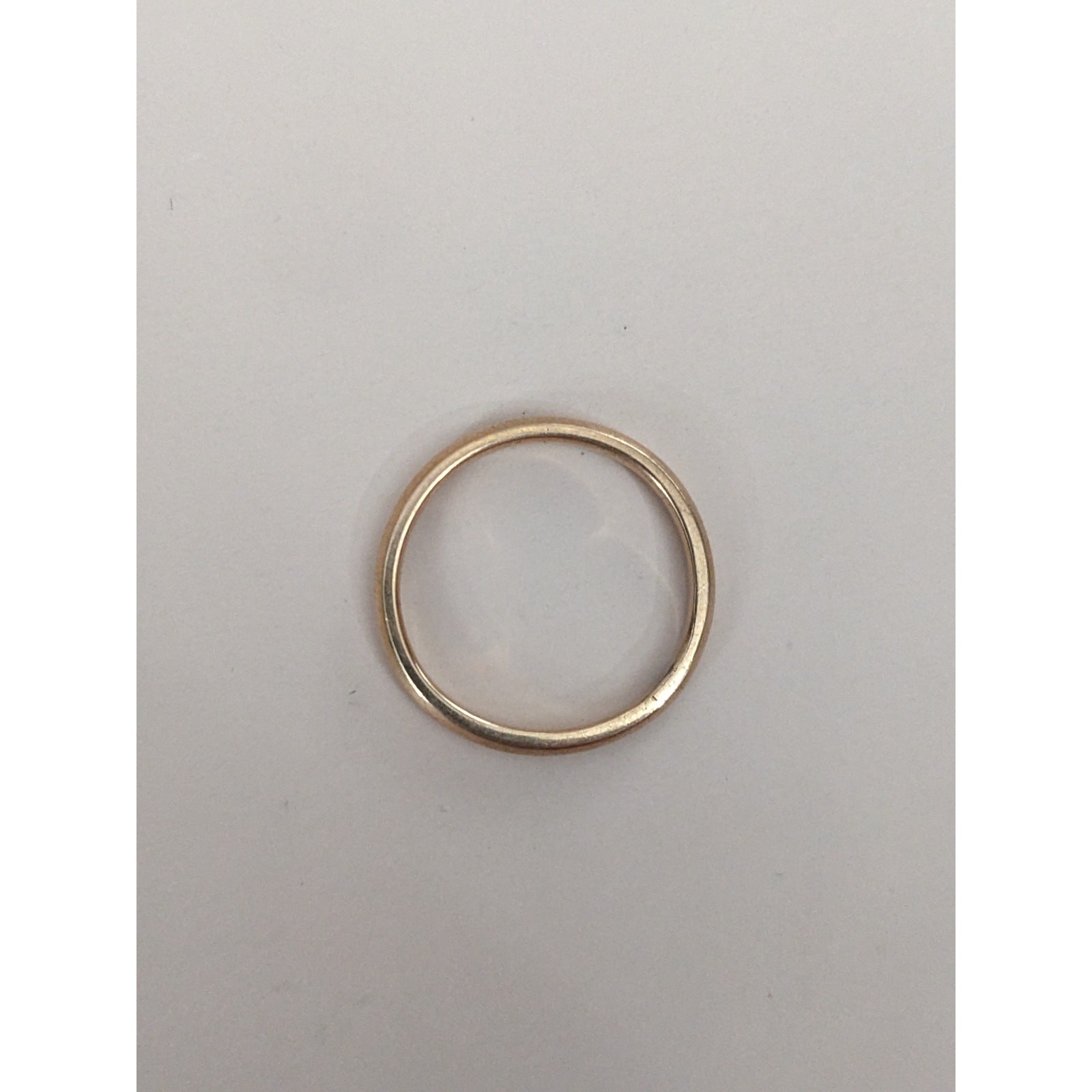 FLAW Vintage 14k Yellow Gold Art Carved Simple Wedding Band Ring Size 5.5
