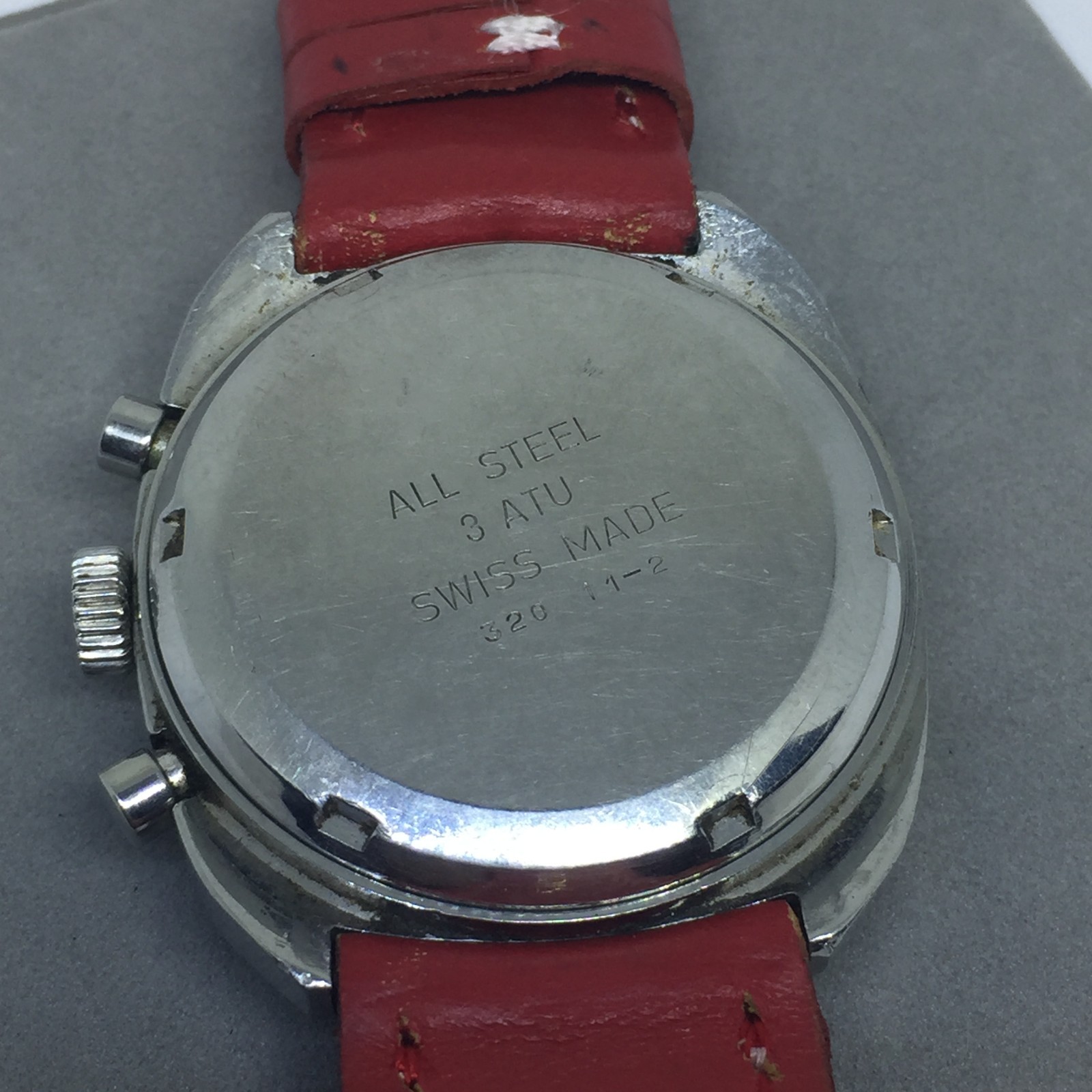 VINTAGE AUREOLE RACING CHRONOGRAPH VALJOUX 7734 38 MM MANUAL WIND