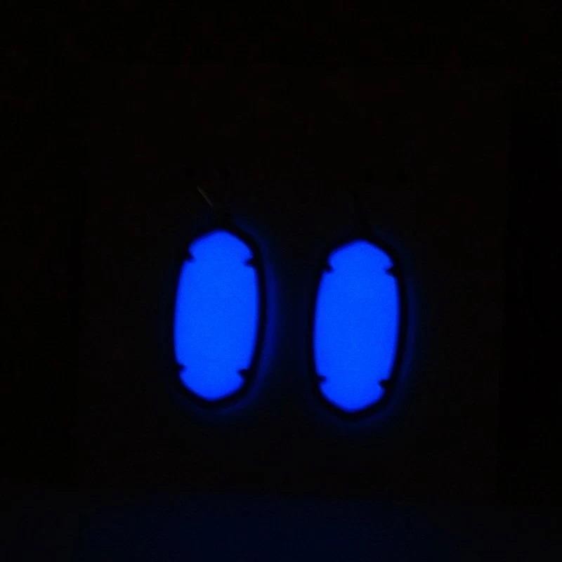 Clearance!! NWOT Kendra Scott Elle Glow in the dark Earrings Silver Tone