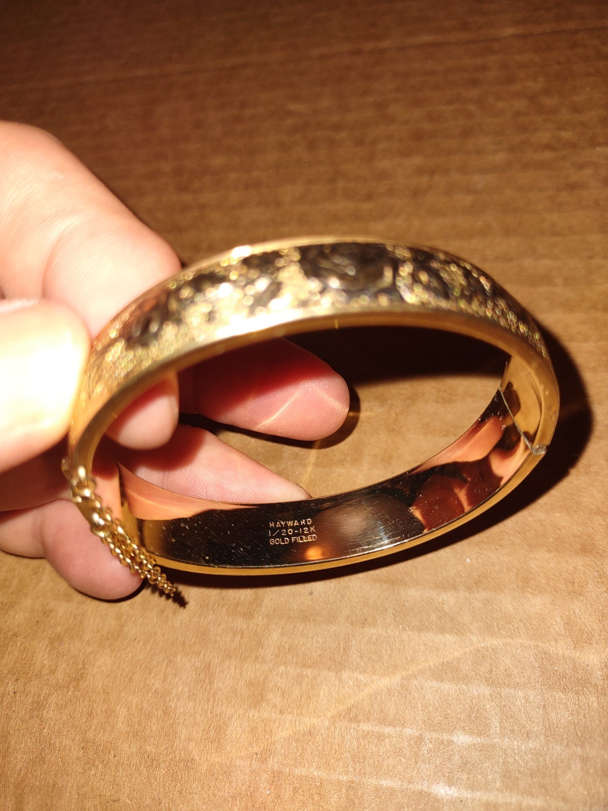 Hayward Gold Filled GF Bracelet W/Rise Motif 20.2 Grams