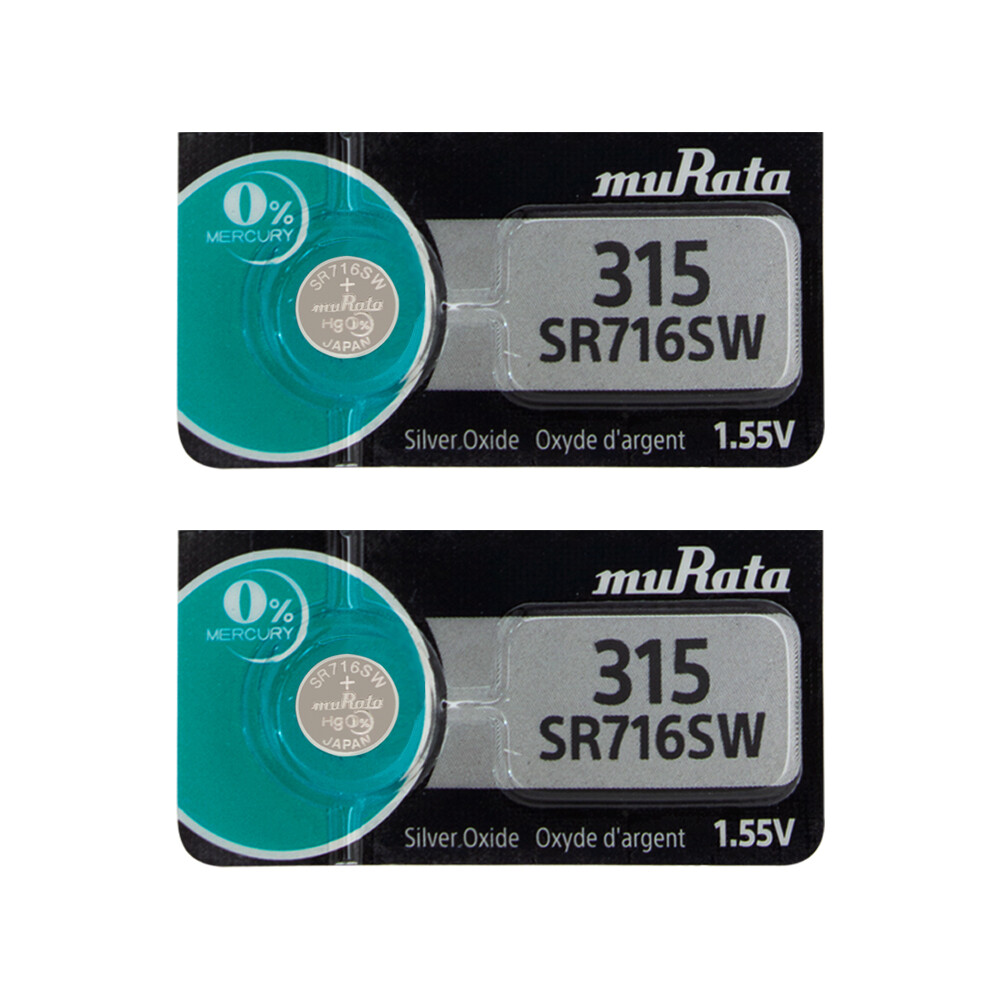 4 Murata 315 Watch and Calculator Batteries – Replaces Sony
