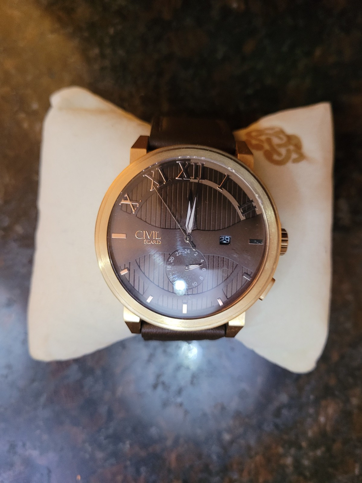 Egard Limited Edition Civil Shade Watch Swiss Dual Time