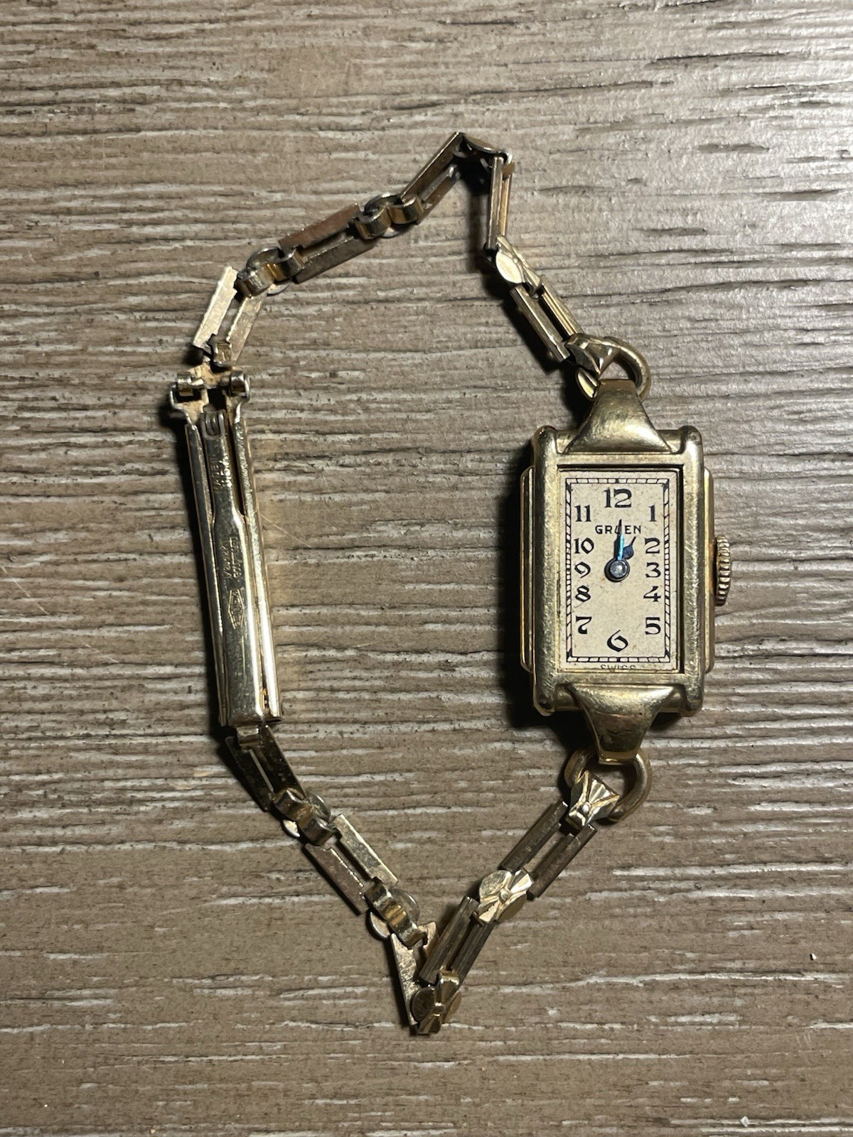 Antique 1920s Gruen Art Deco Ladies Watch 10K 12K Gold Filled Swiss