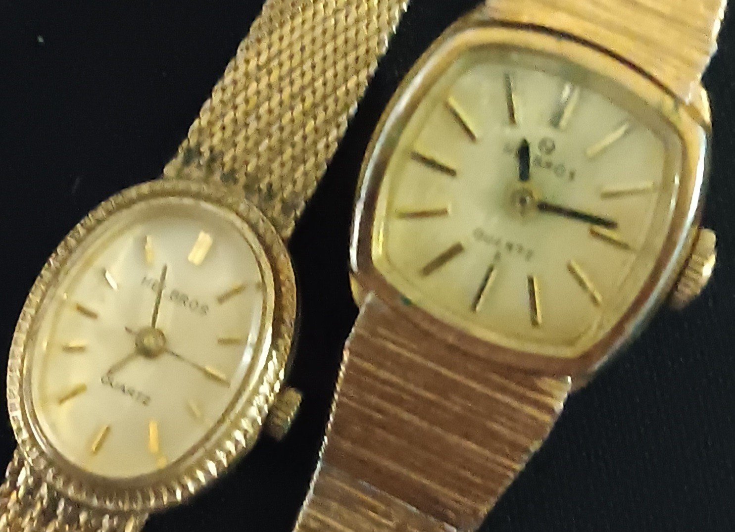 H watch lot 10 watches Hamlin Homer Helbros gold silver tone parts or repair