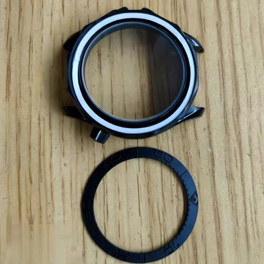 DIY Watch Part Kit for 8200 8215 Seamaster 300 007 42mm Case+Dial+Hands+Strap