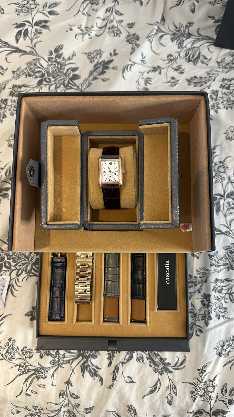 Cascalia Acro Watch In Rose Gold with White Dial Brand New