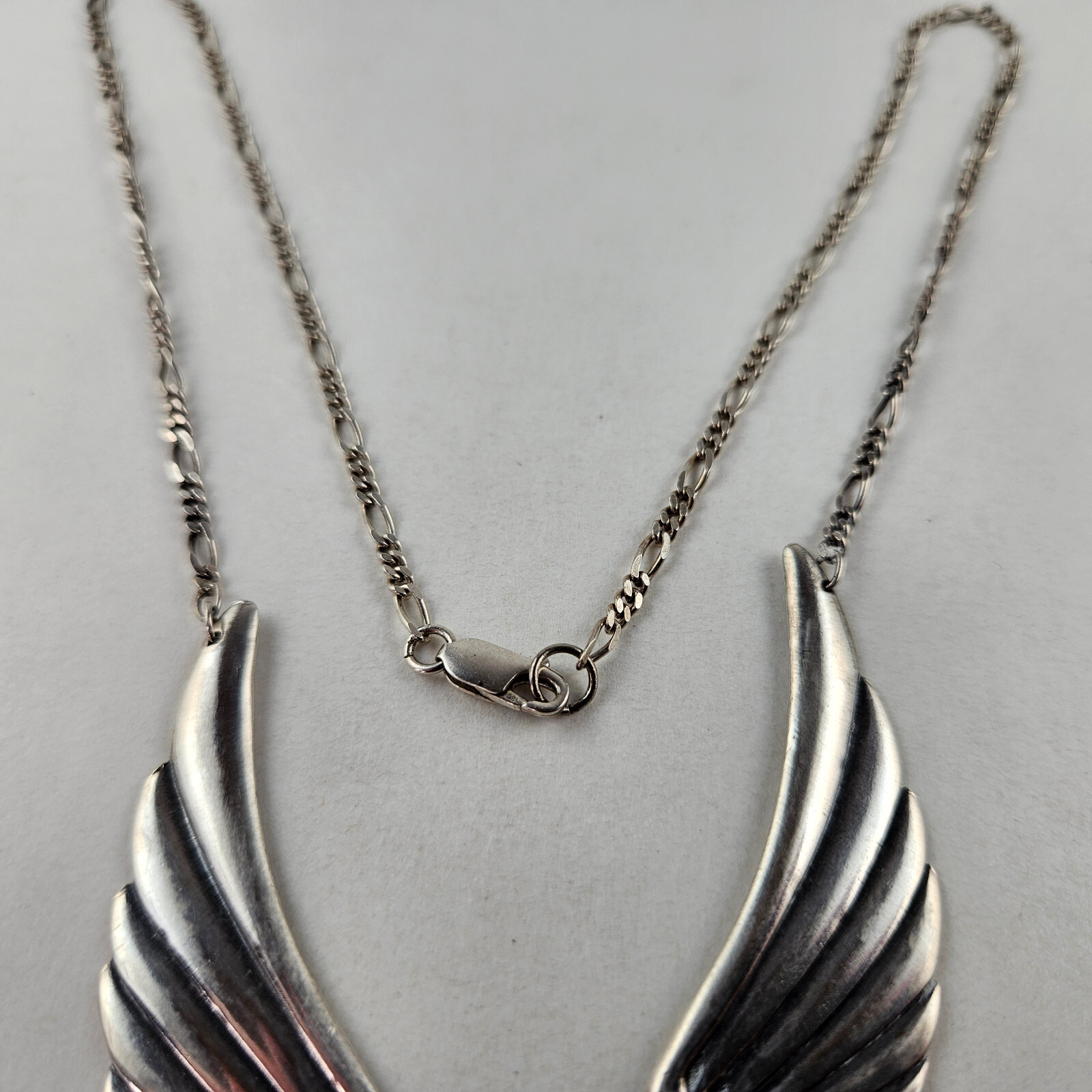 Sterling Silver Necklace Feather Pendant 20 inches 25.0g [8245]