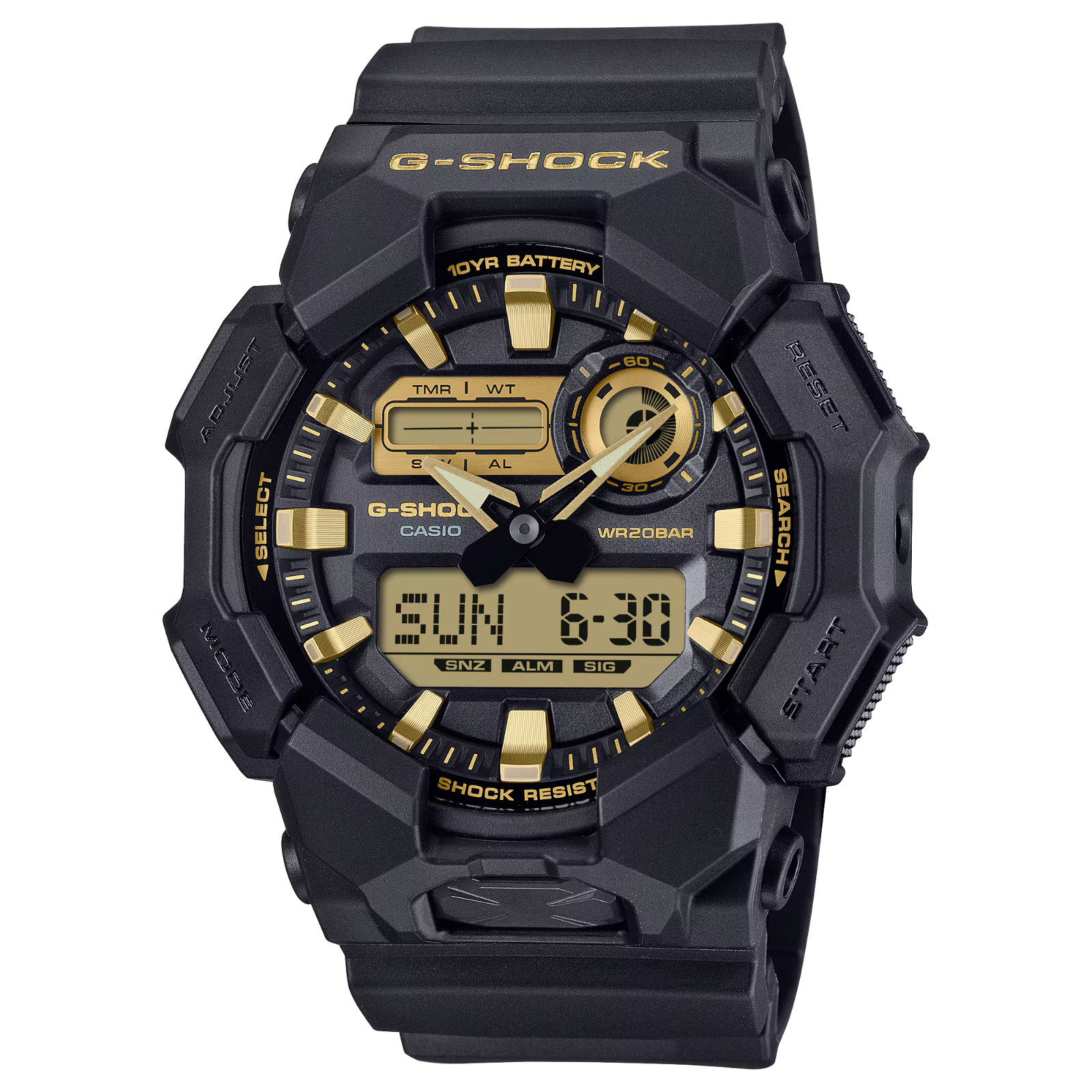 *BRAND NEW* Casio G-Shock Analog-Digi Dial Resin Band Men’s Watch GA010GB-1A9