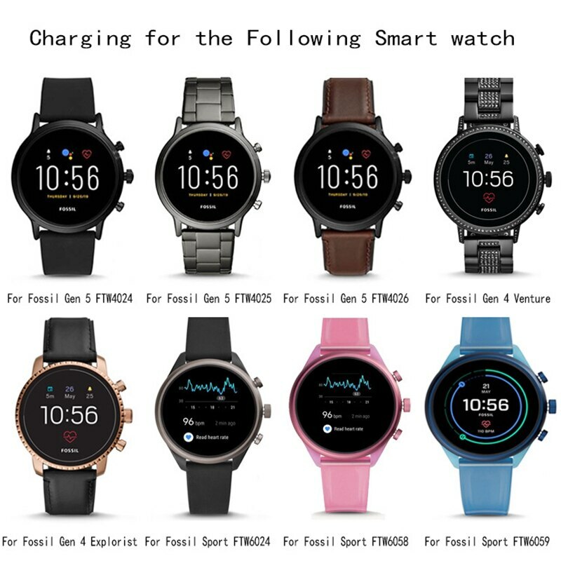Magnetic Charging Dock Charger for Fossil Gen 4 5 Sport Watch USB Cable Cradle