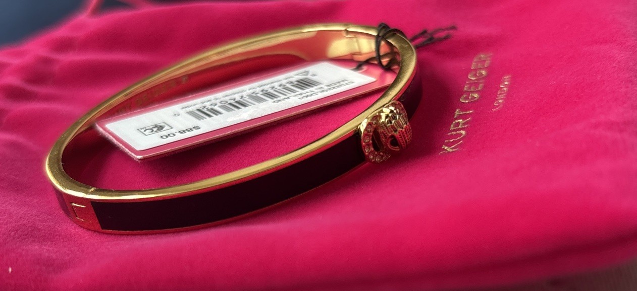 Kurt Geiger London Signature Chelsea Eagle Enamel Bangle Bracelet
