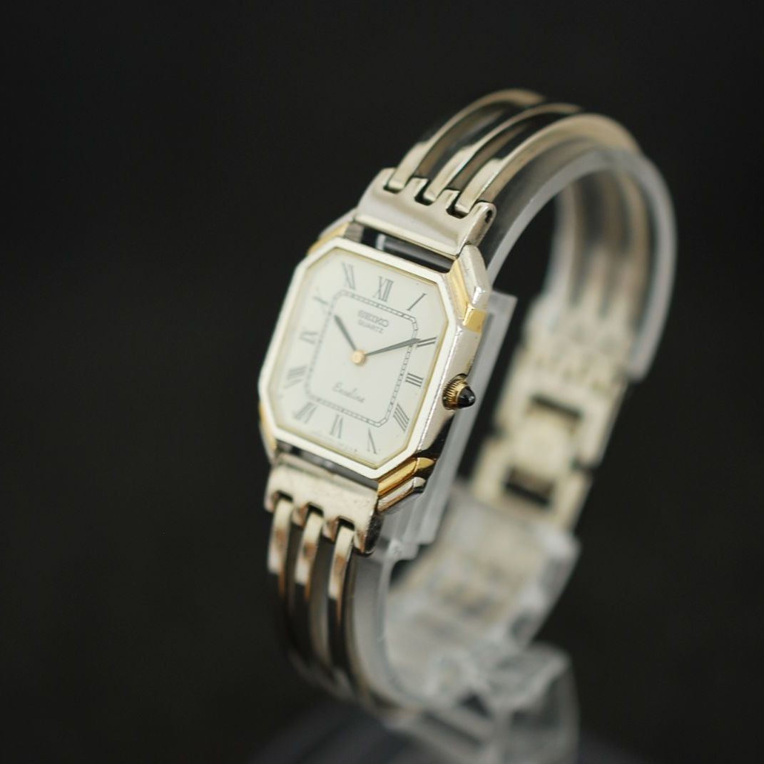 264 item New battery Vintage Seiko Exceline Gold Roman Ladies Wristwatch Dress