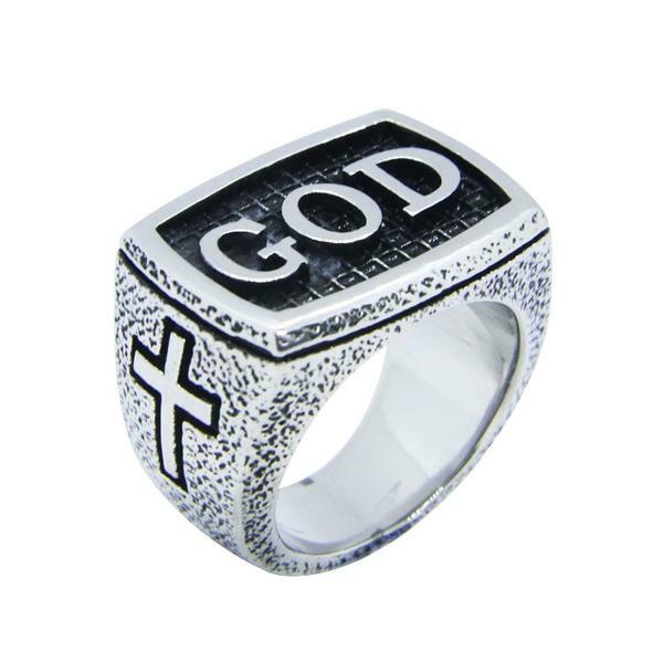 Men’s Religious GOD Stainless Steel Ring 144