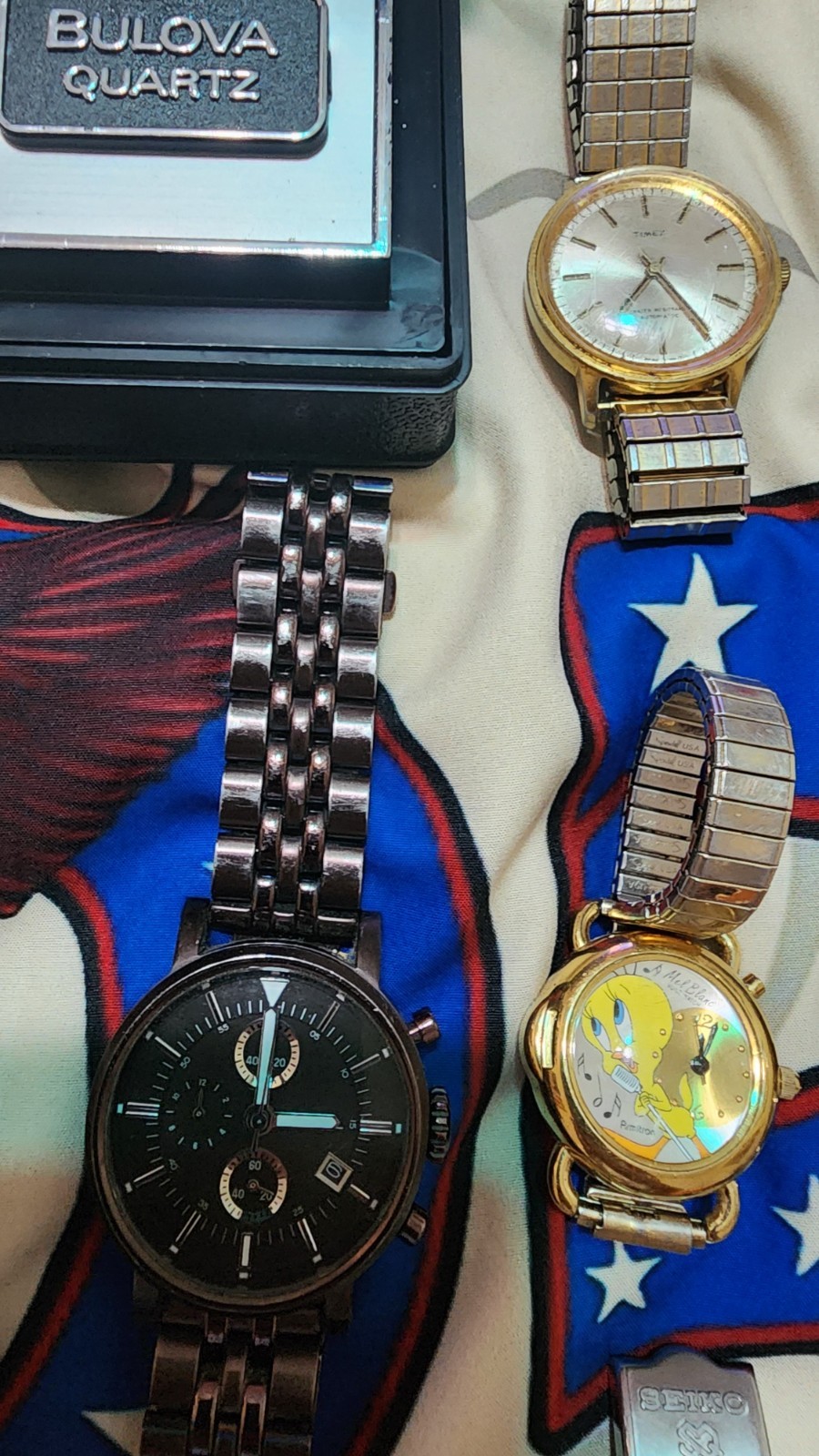 Watches Lot 27 Star Wars ,Citizen ,Bulova Vintage Timex , Sekio And Mire