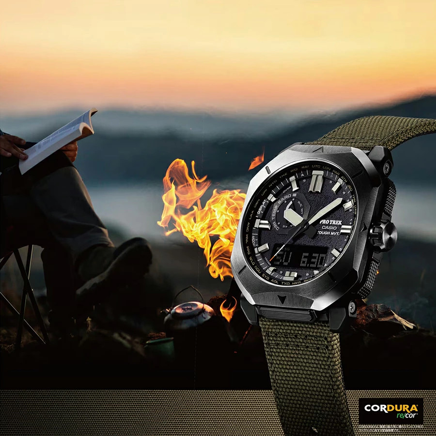 Casio PRO TREK PRW-6900YB-3JF Atomic Solar CORDURA Cloth Band JDM