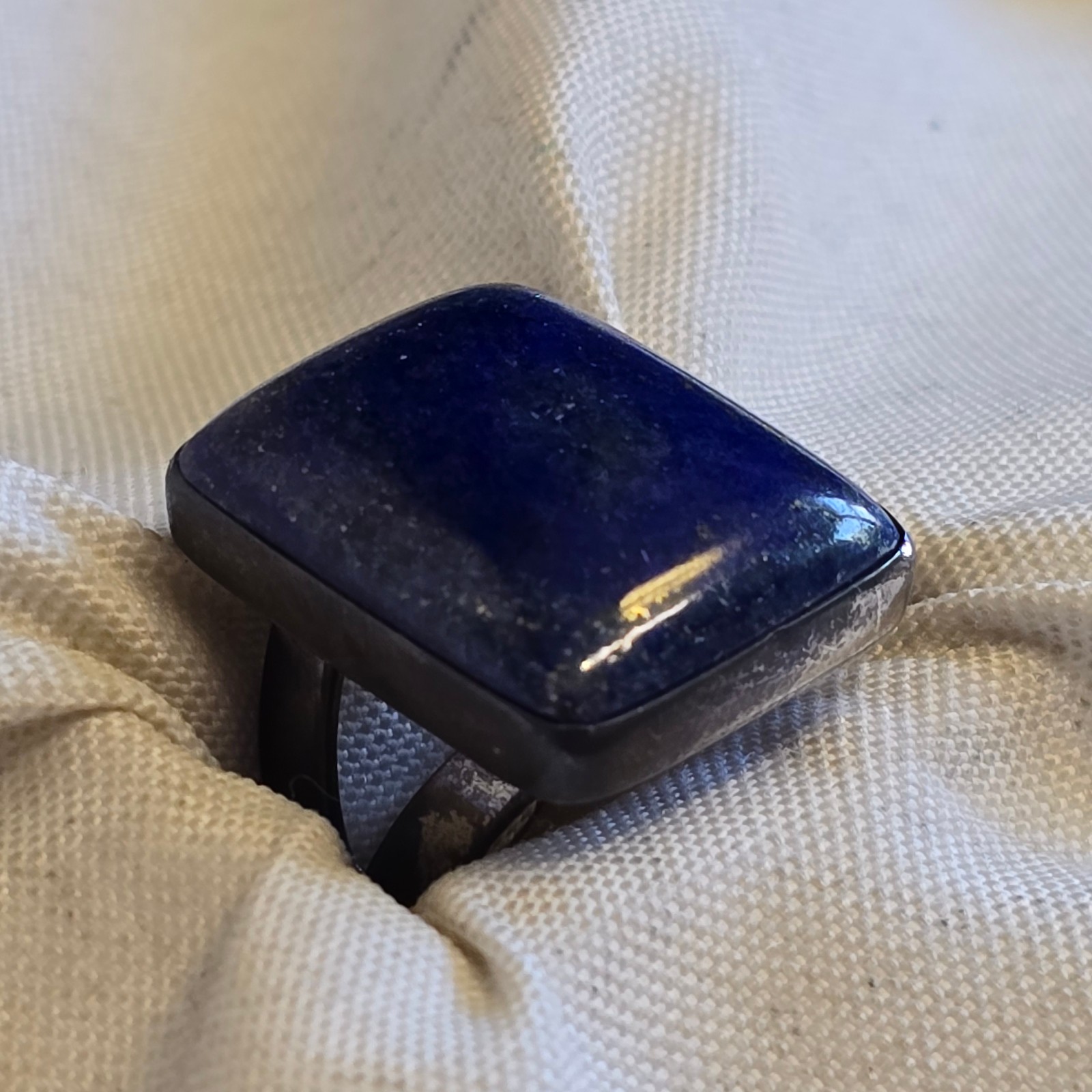 Sterling Silver Jay King Ring 15.7g Fine Jewelry Size 7.5 Lapis Color *READ*