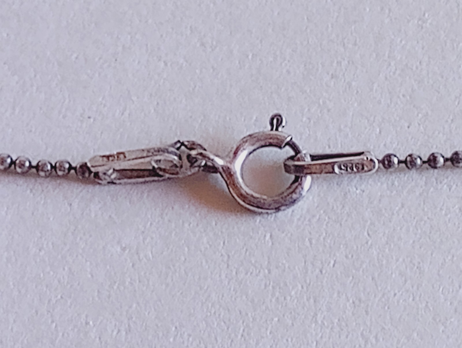 ESTATE STERLING SILVER MOONSTONE AMETHYST PENDANT STERLING CHAIN MS CO 925
