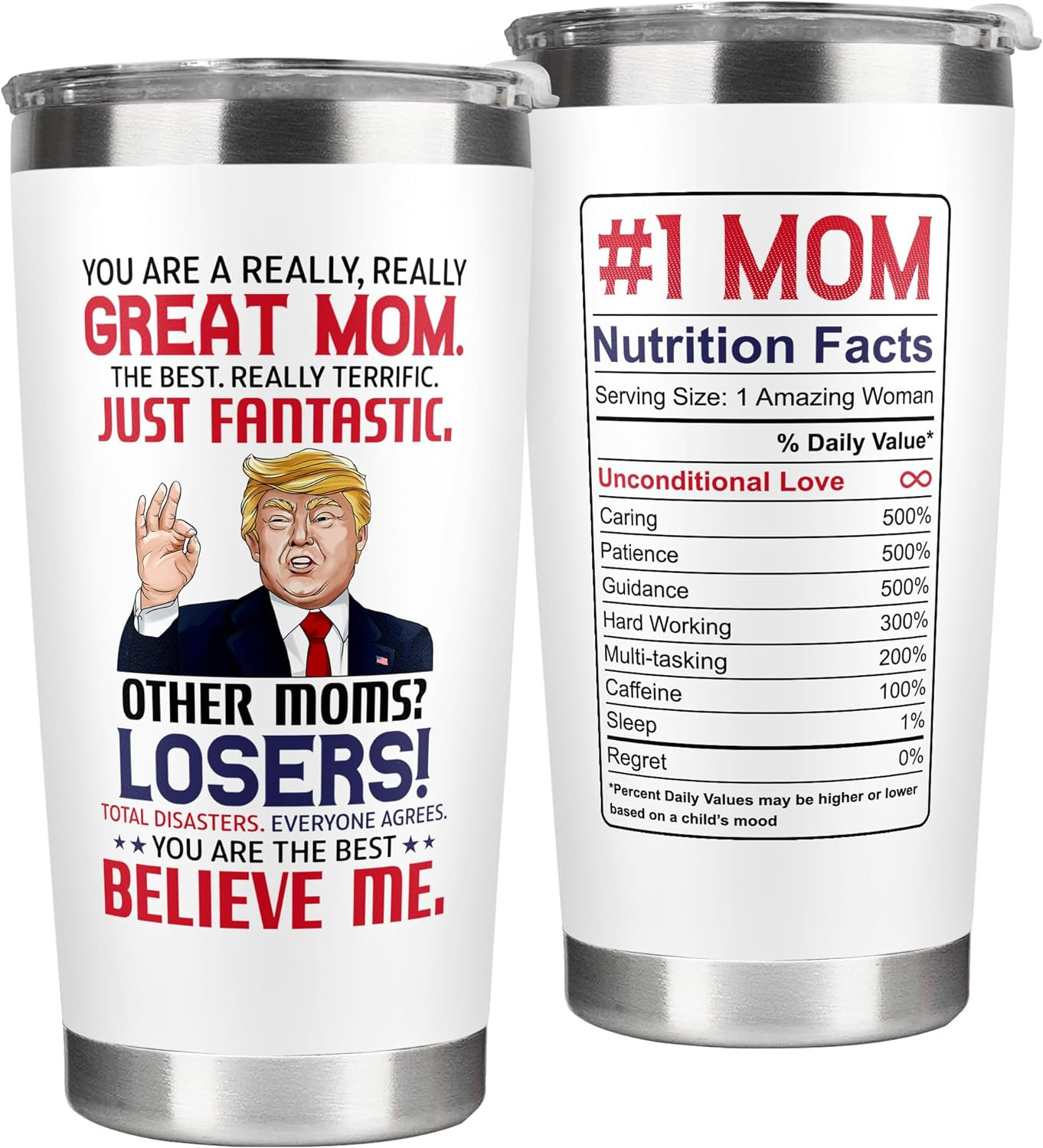 Trump Mom Gifts – Birthday, Mother’s Day, New Mom Gifts – 20 Oz Tumbler