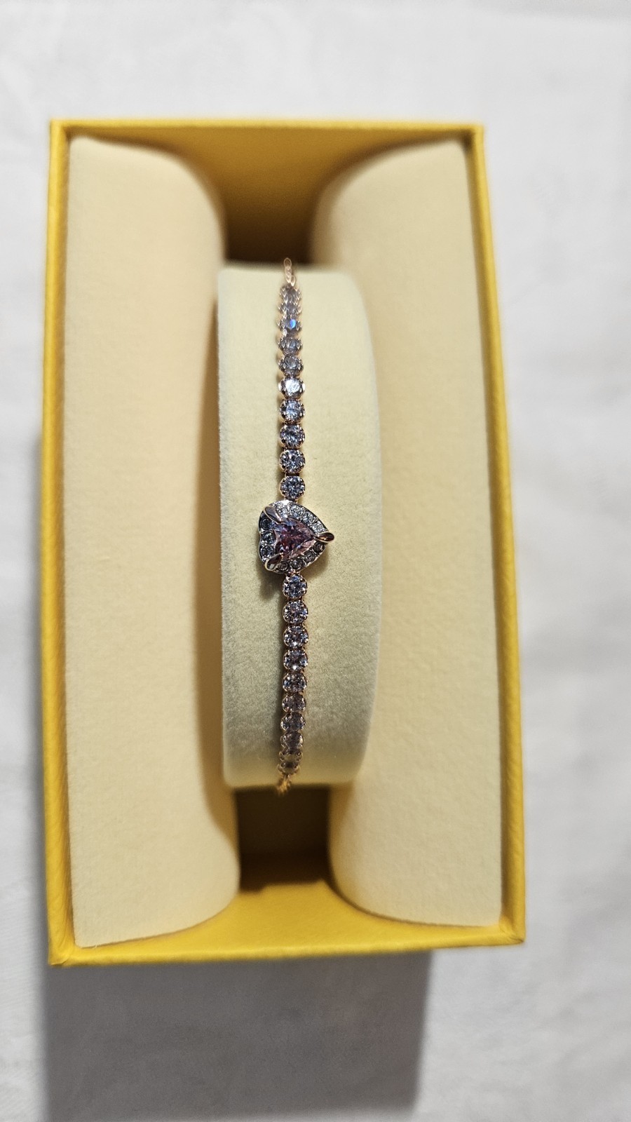 Swarovski One bracelet Heart Rose gold tone finish 5646745 Pink New