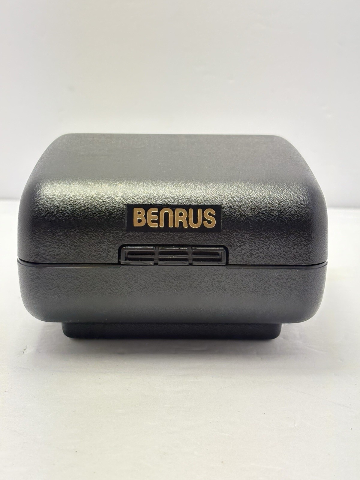 Vintage Benrus Diamond Quartz Gold Tone Watch Japan Movt w/ Box & Manual Runs
