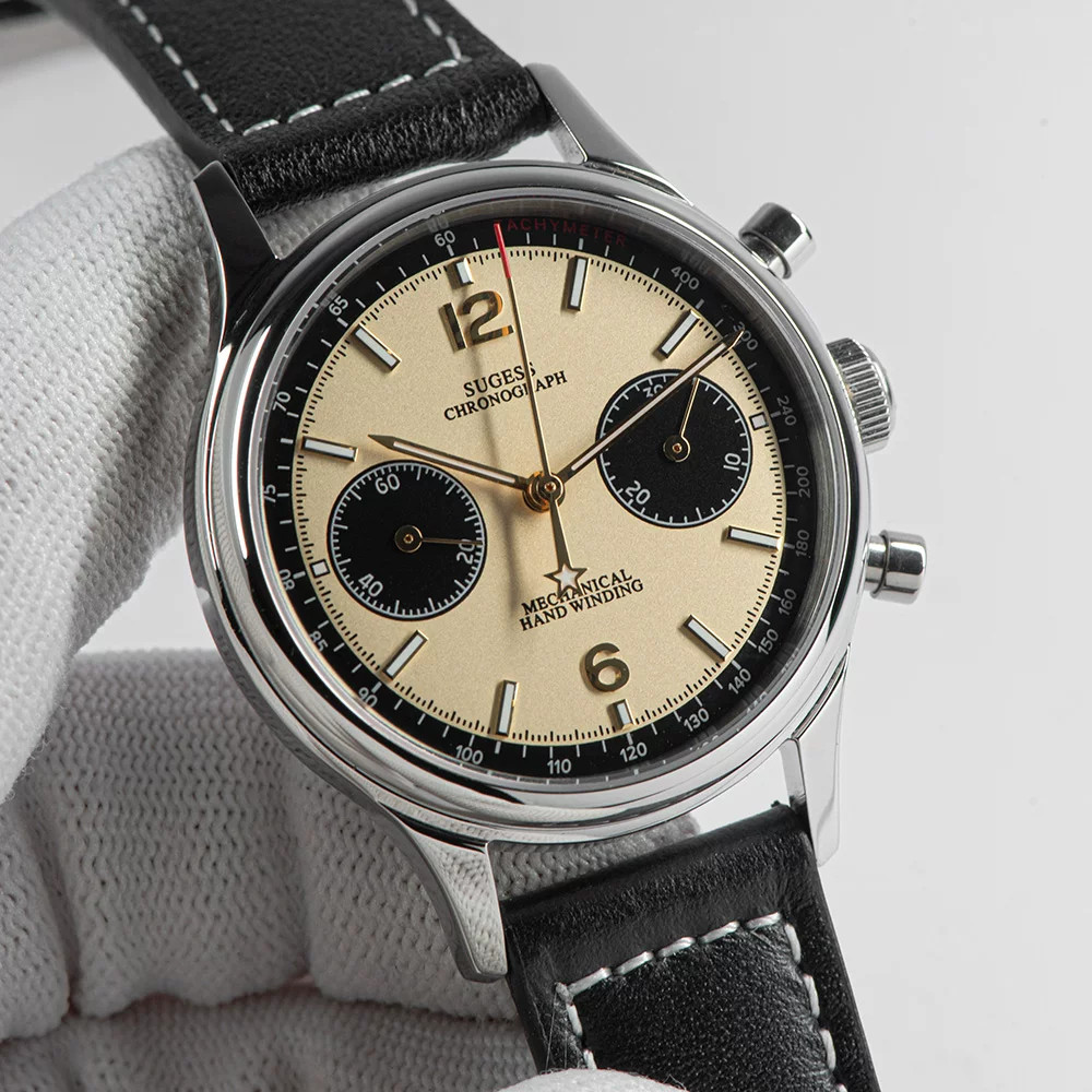 SEAGULL Watch SWAN NECK 1963 Exhibition Sapphire 38mm Chronograph Mechanical