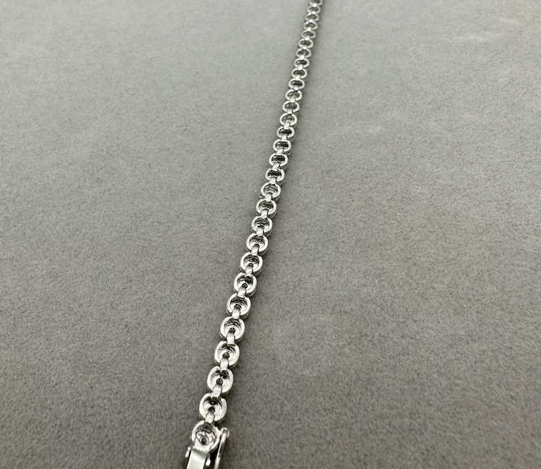 Antique Vintage Art Deco Tennis Bracelet 925 Sterling Silver Lab Created Diamond