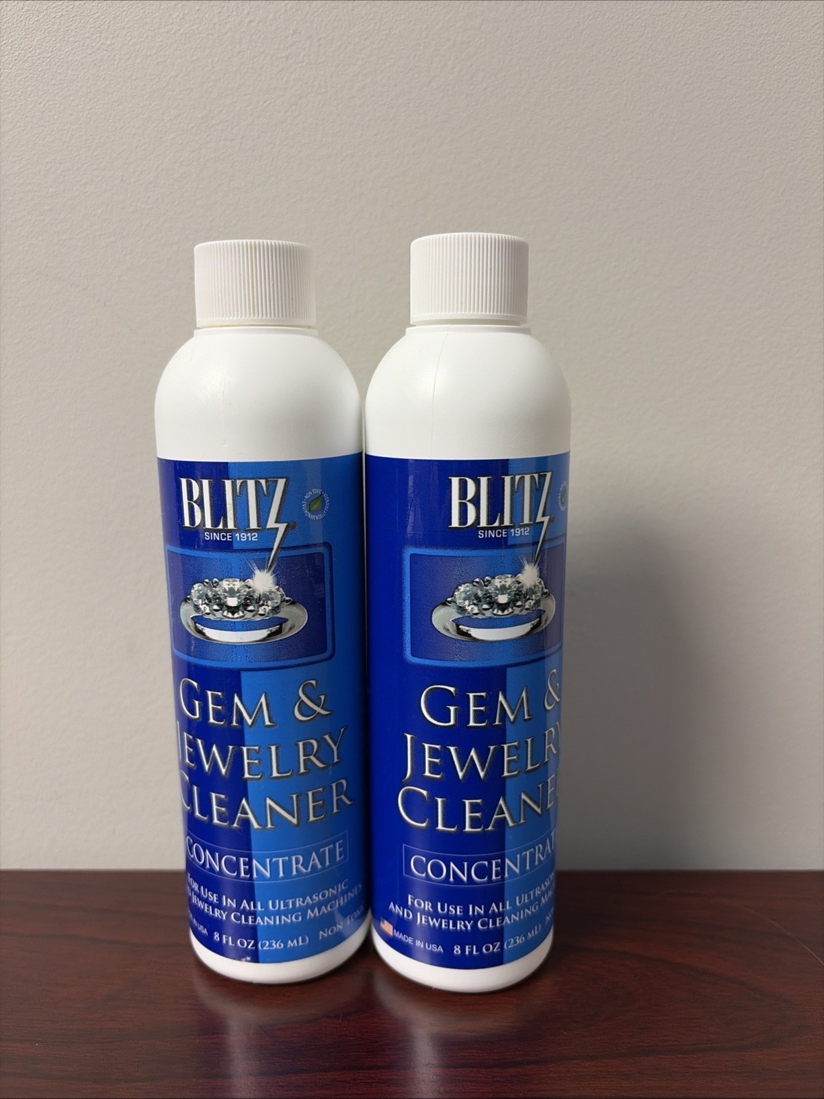 Gem & Jewelry Cleaner Liquid Concentrate for Gold, Silver, Platinum Jewelry Clea