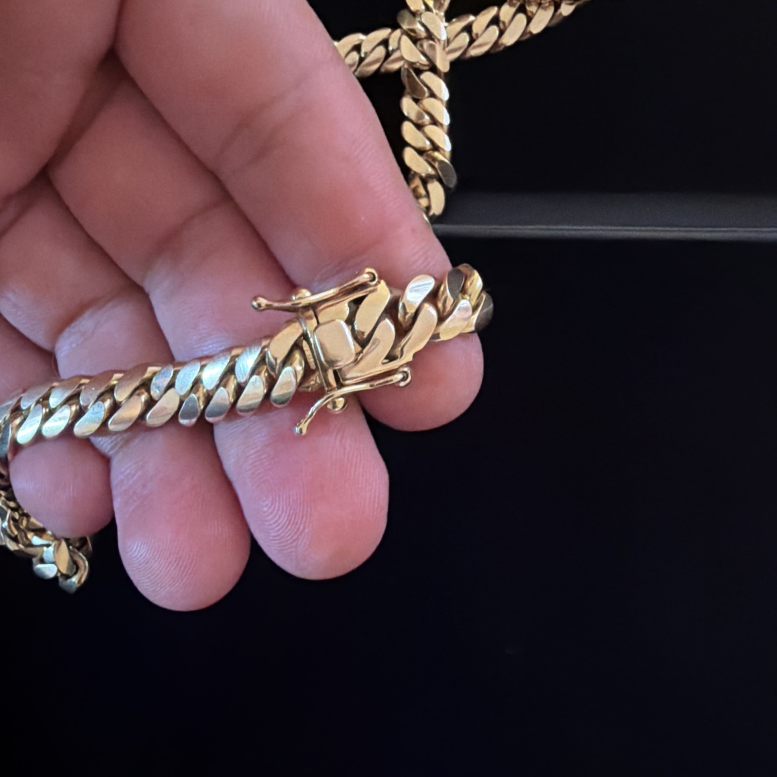Handmade Miami Cuban Link Chain with Box Clasp