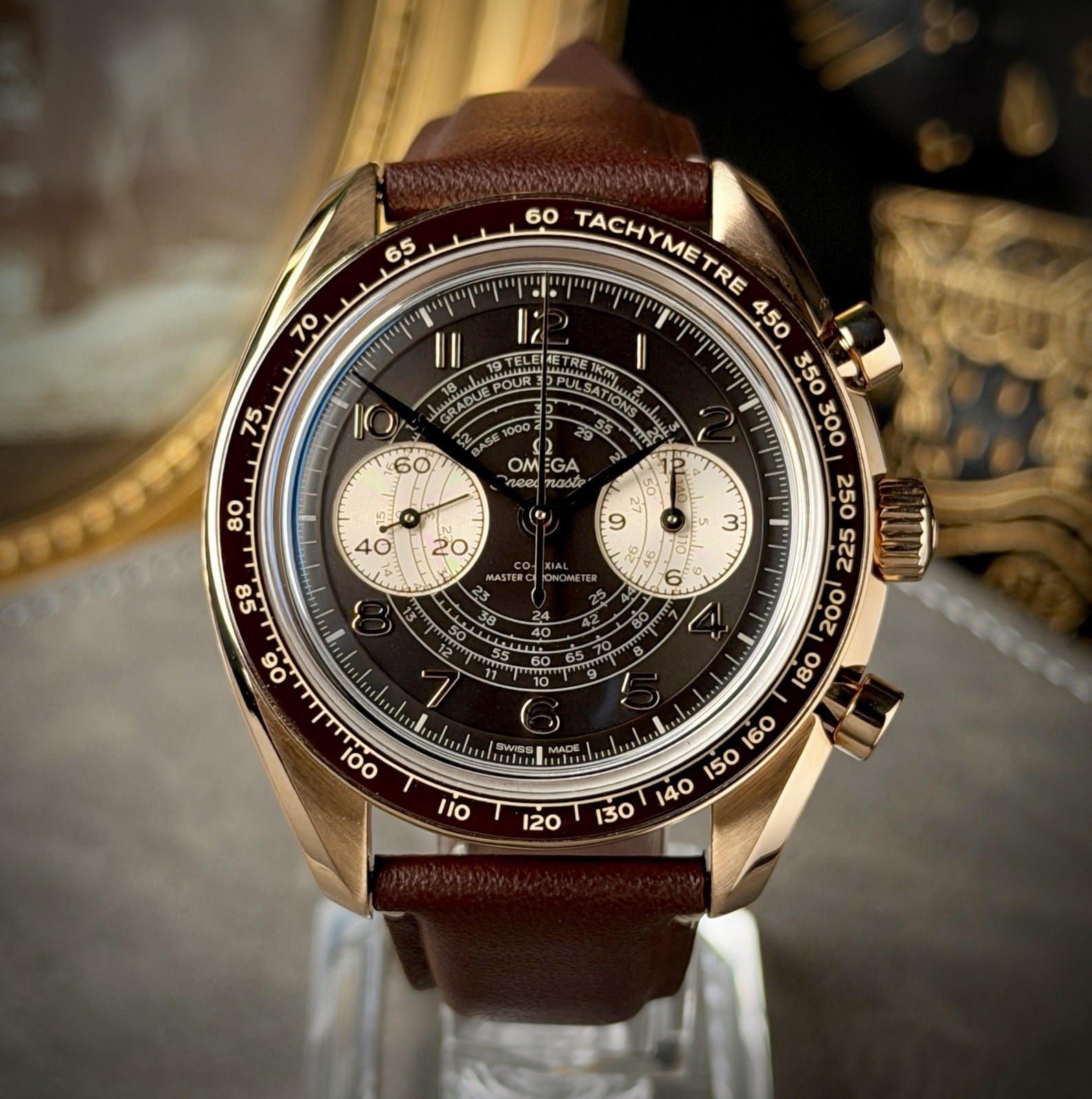 2023 Omega Speedmaster Chronoscope 329.92.43.51.10.001 43MM Bronze Gold B/p