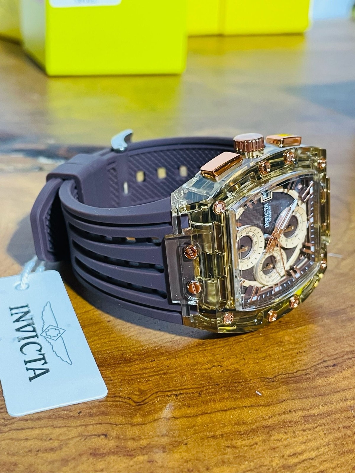 Invicta S1 Rally Chronograph Watch with Brown Carbon Fiber Dial 70143