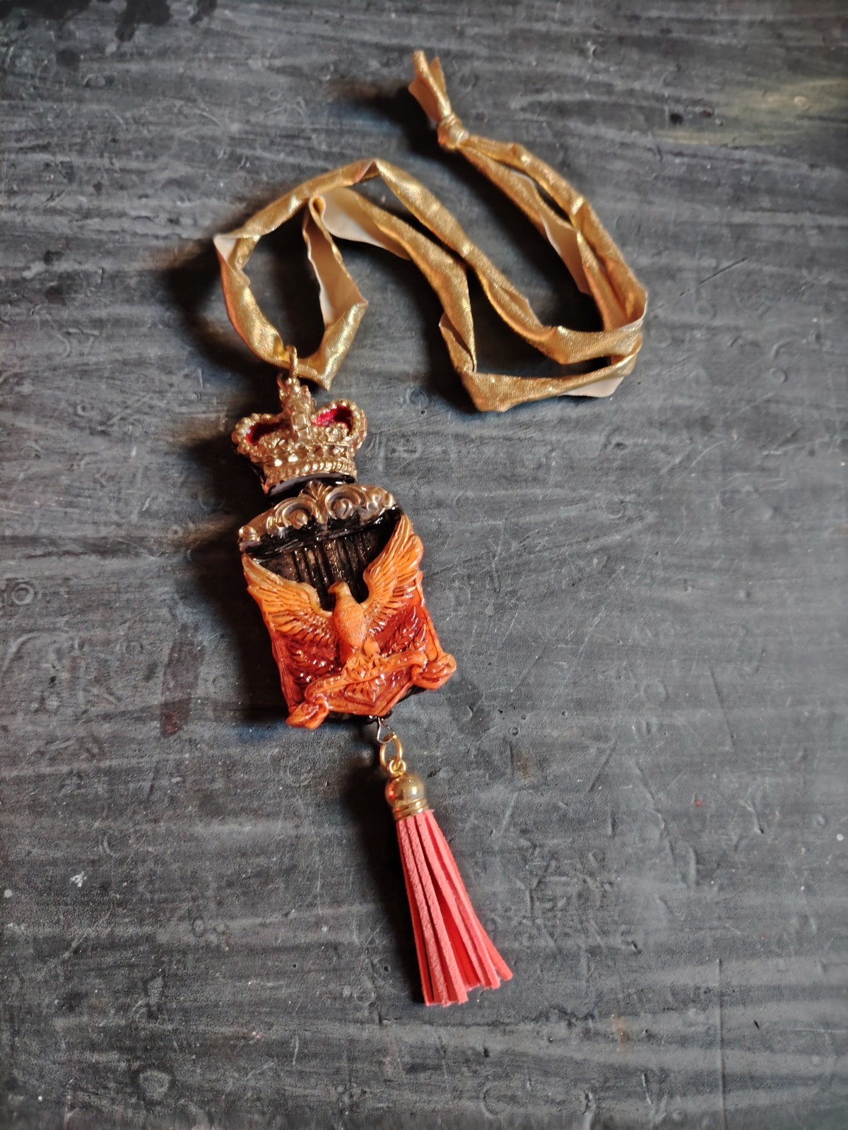 Royal Crown Eagle Pendant Bird Spirit Companion Talisman Necklace Magic Jewelry