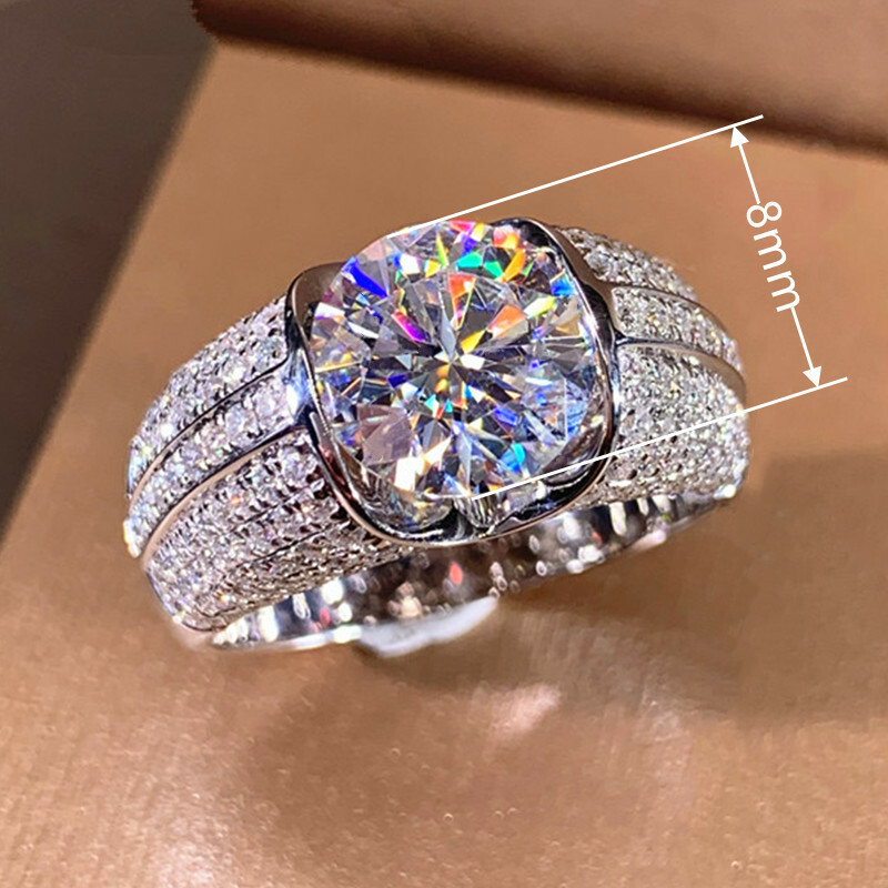 Fashion 925 Silver Filled Ring Women Cubic Zircon Jewelry Gift Sz 6-10