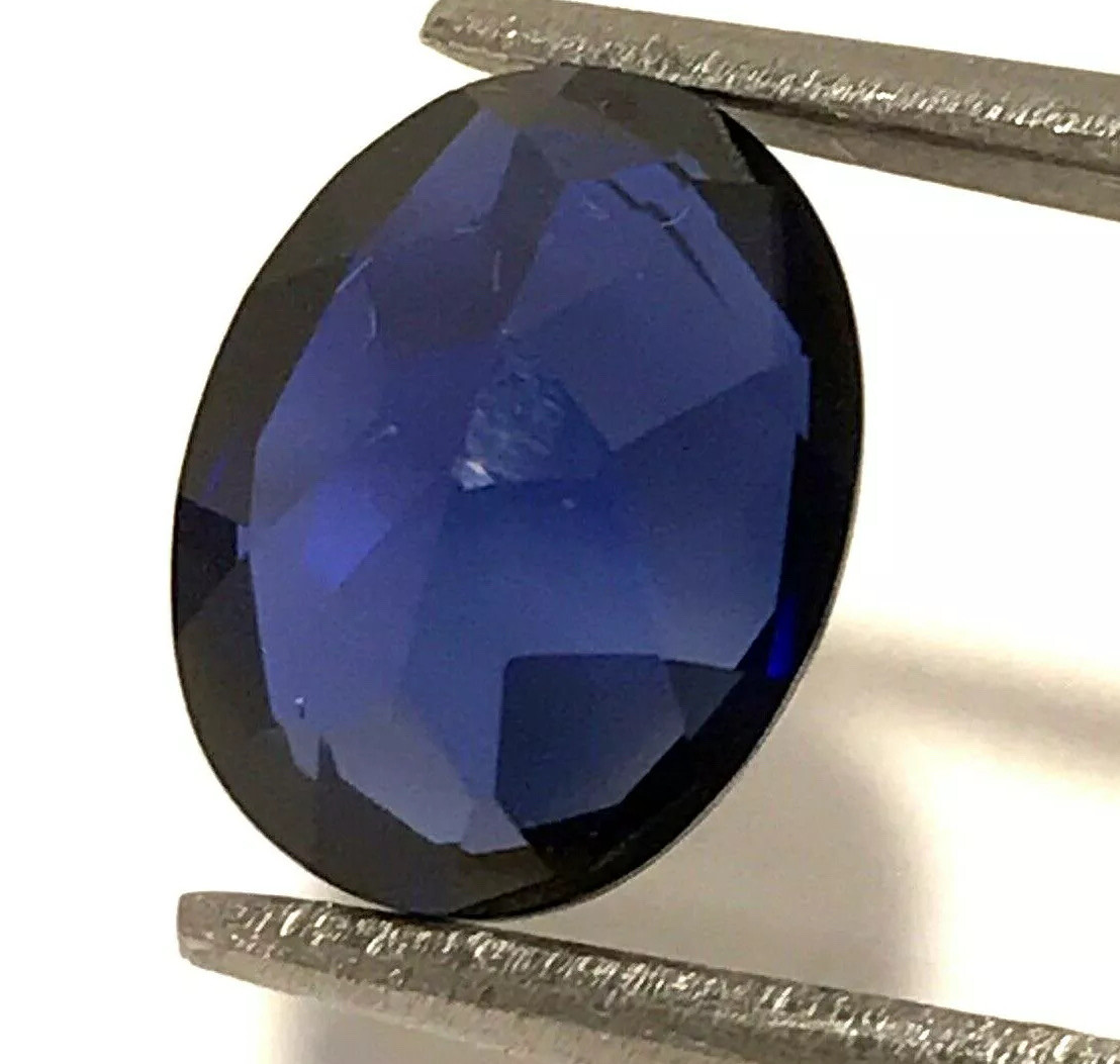 5.50 Ct Natural Blue Sapphire, Excellent Oval Cut , SI Clarity,9 mohs