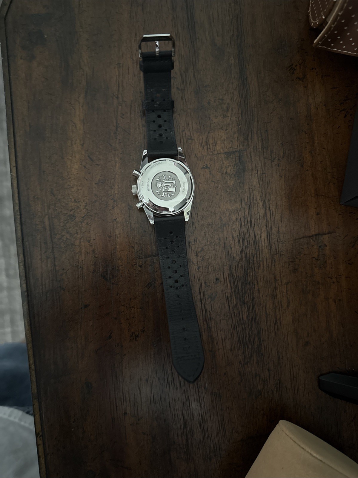 Yema Rallygraf Meca Quartz II 39mm Reverse Panda Watch Black/White Chronograph