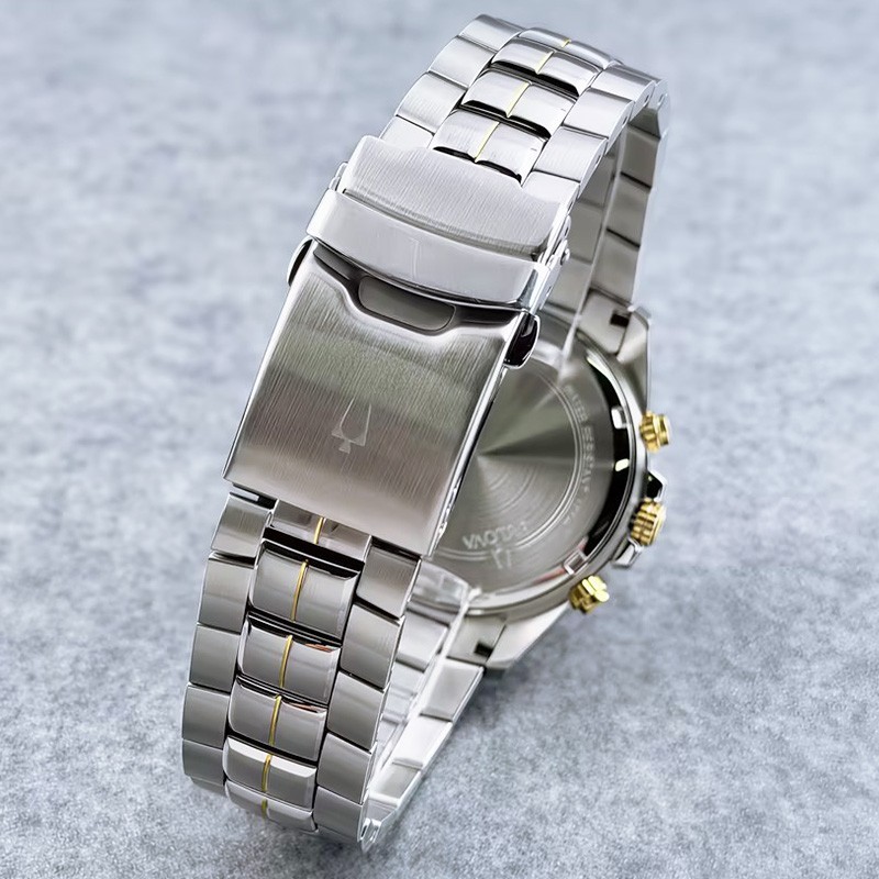 Bulova Marine Star 98B400 Men’s Quartz Watch Blue Dial Stainless Steel 41.5MM