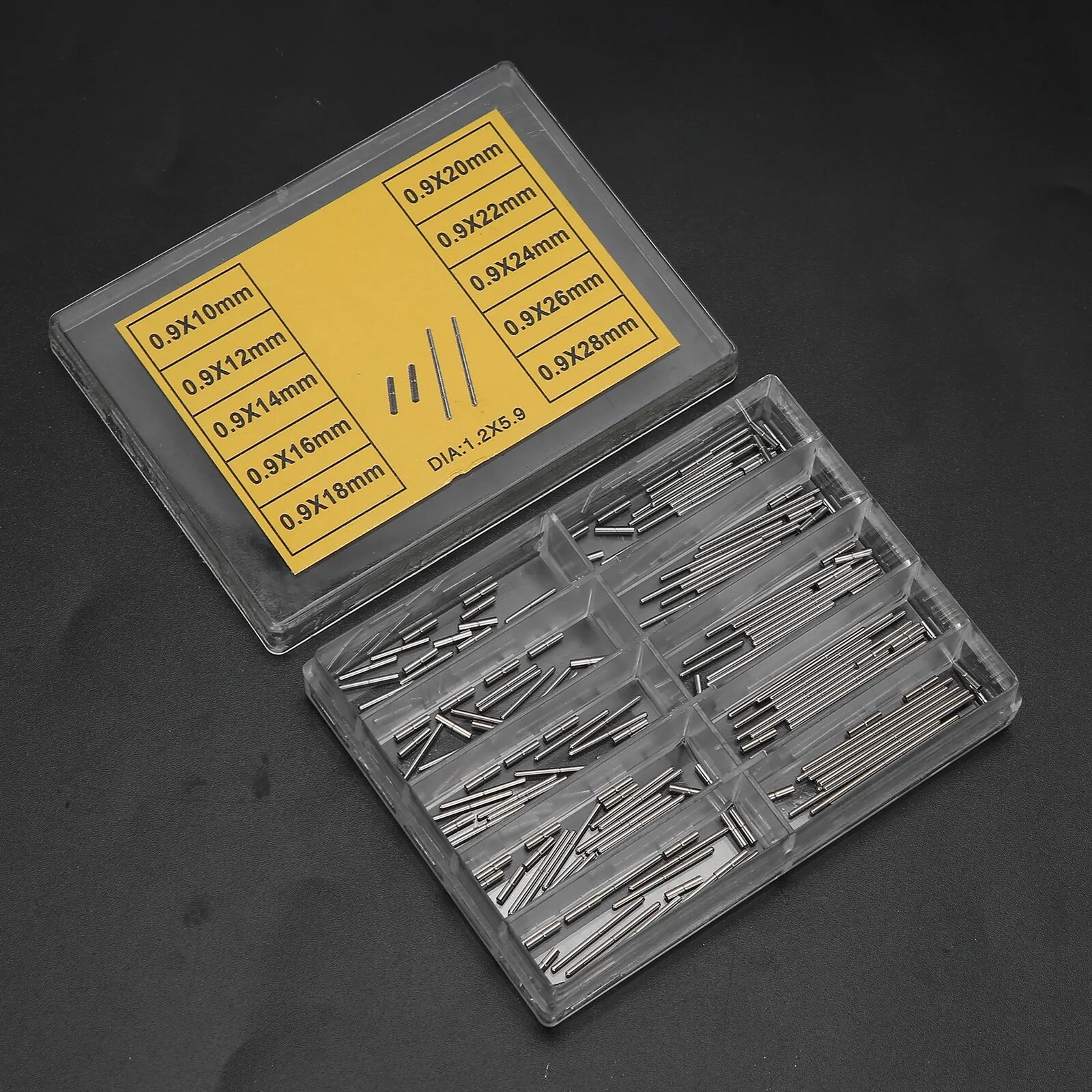 10 Sizes Tube and Pins For Watch Band Strap Watch Repair Tool Accessory 10-28mm