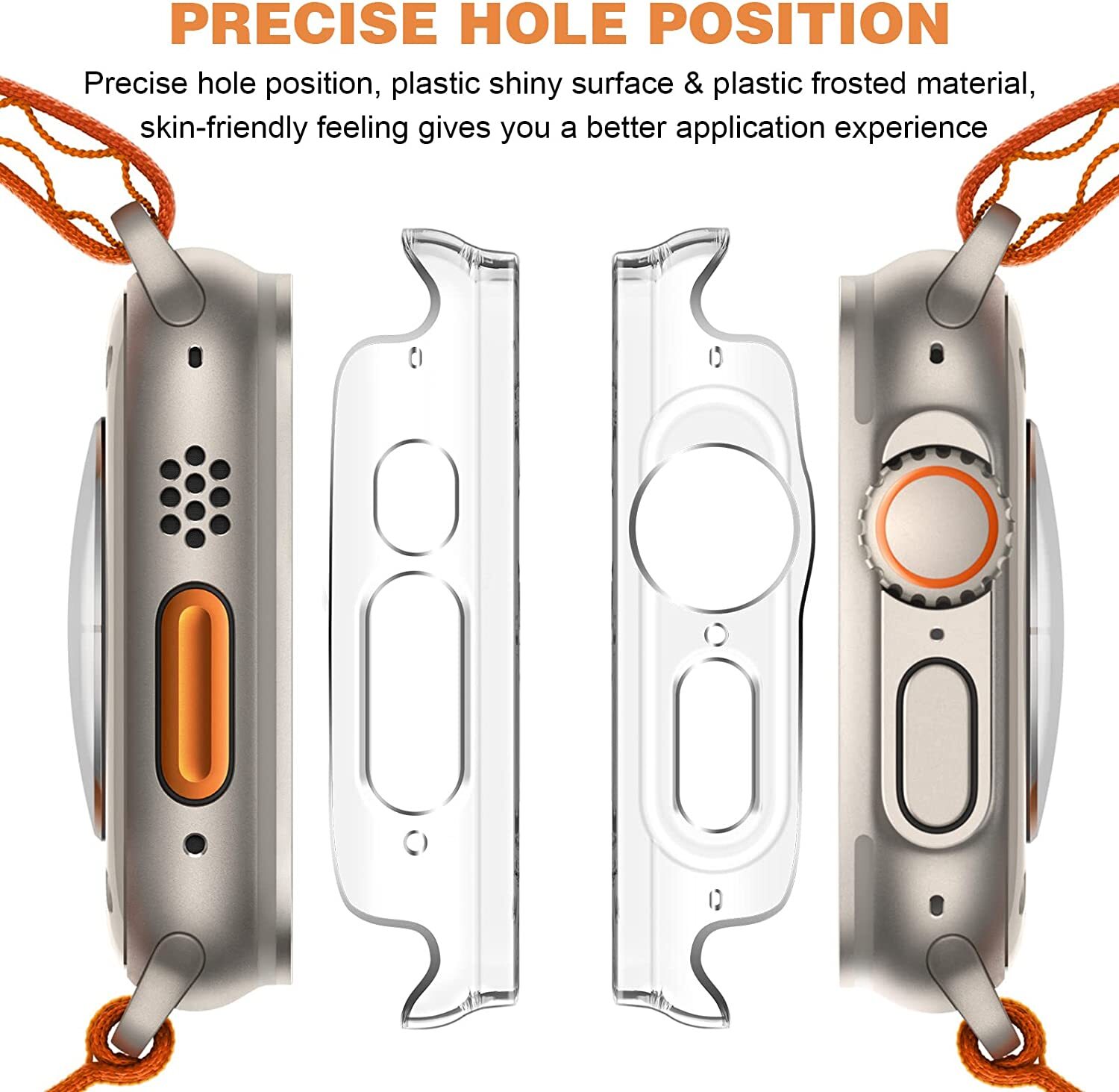 1-2PACK For Apple Watch Ultra 49mm Soft TPU Case Cover 360 Full Screen Protector