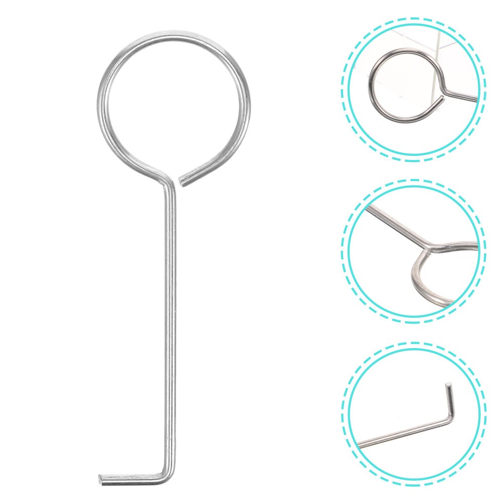 10Pcs Sink Strainer Lifting Hooks Metal Bathroom Drain Removal Tool Easy Storage