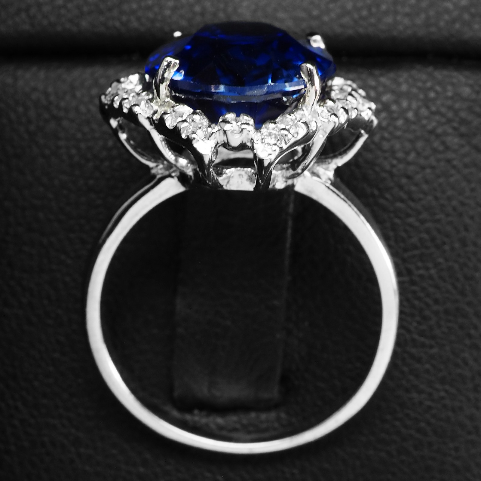 Classically Royal Blue Sapphire 8.21Ct 925 Sterling Silver Handmade Rings