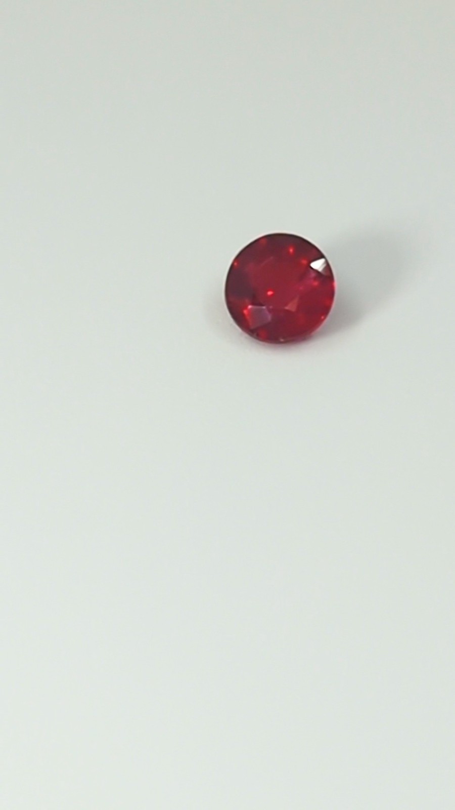 .97ct Natural Ruby Round Faceted AAA Rich Red – High Chromium Mozambique