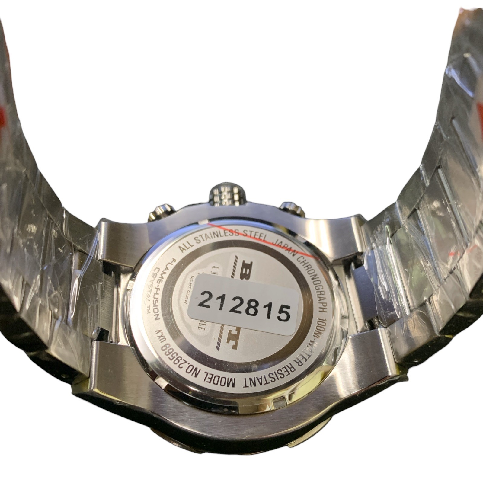 Invicta Men’s ‘Bolt’ 52mm Quartz Watch, Stainless Steel, Black/Silver Bezel